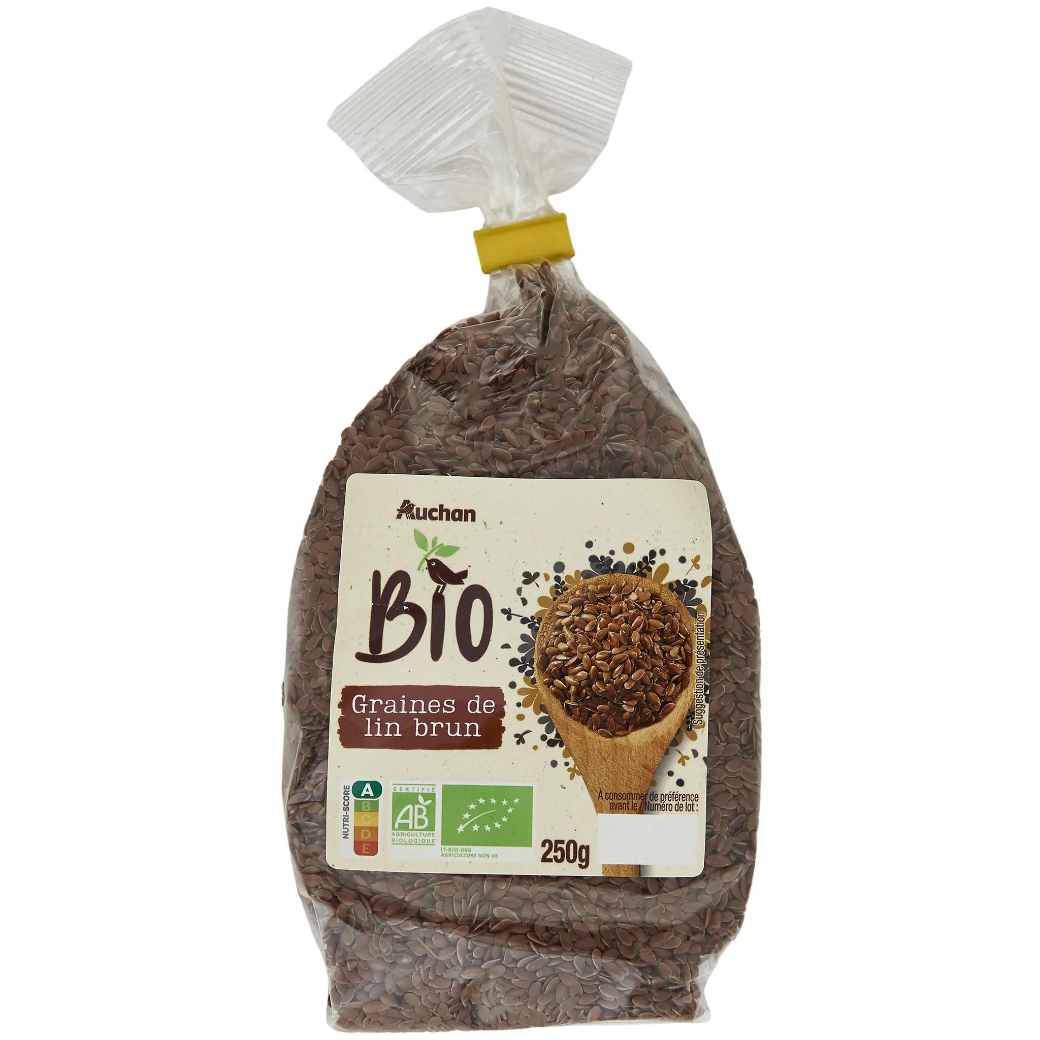 AUCHAN BIO Graines de lin brun