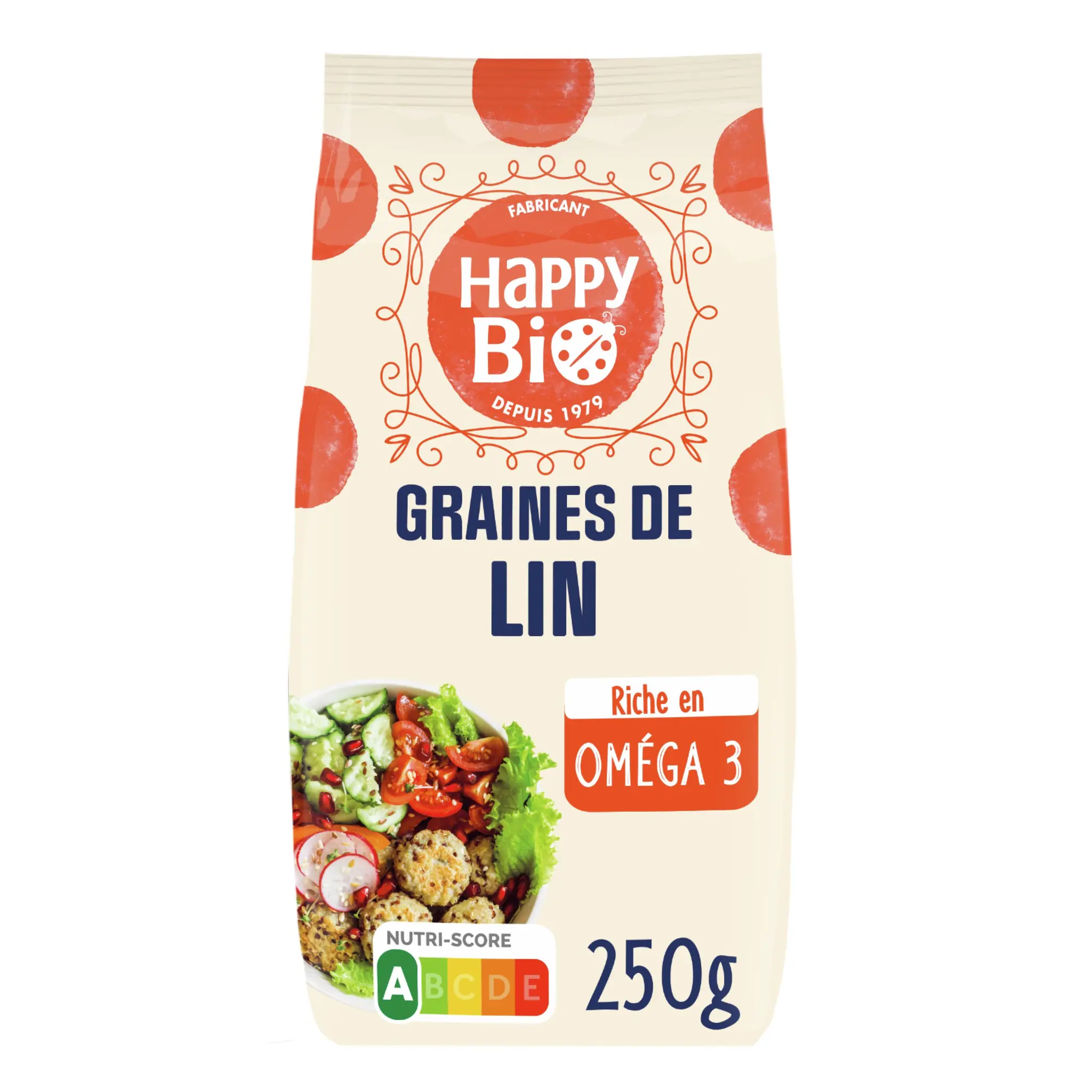 HAPPY BIO Graine de lin brun