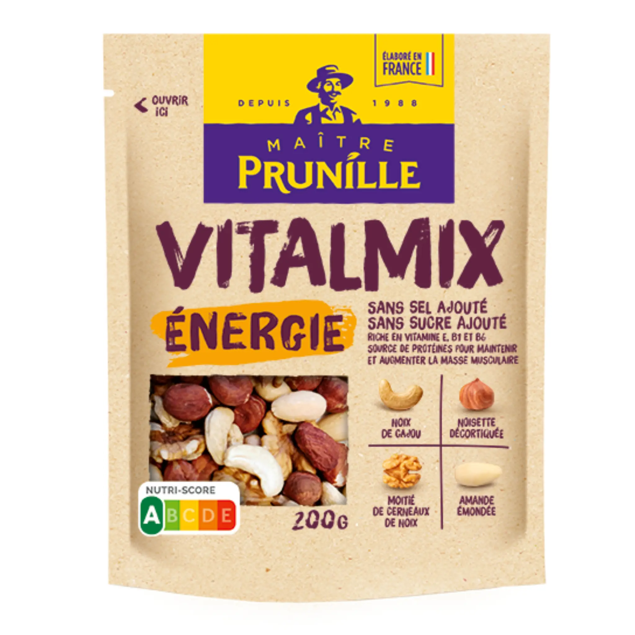 MAITRE PRUNILLE Vitalmix énergie sans sel et sucre ajouté