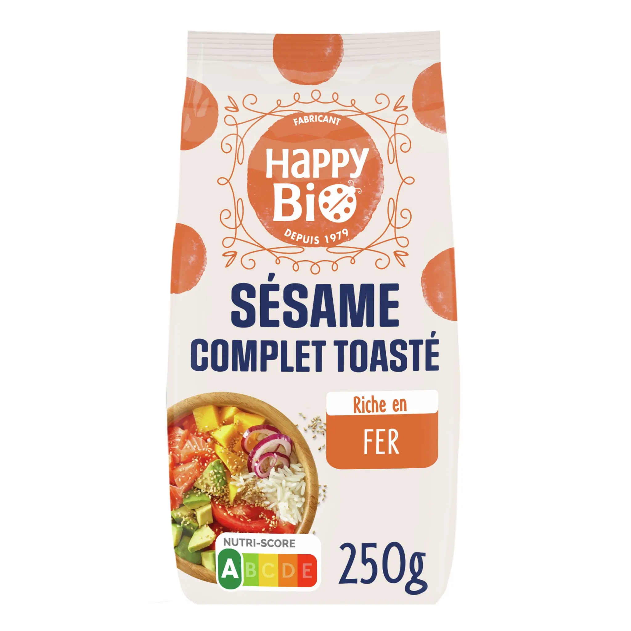 HAPPY BIO Sésame complet grillé bio