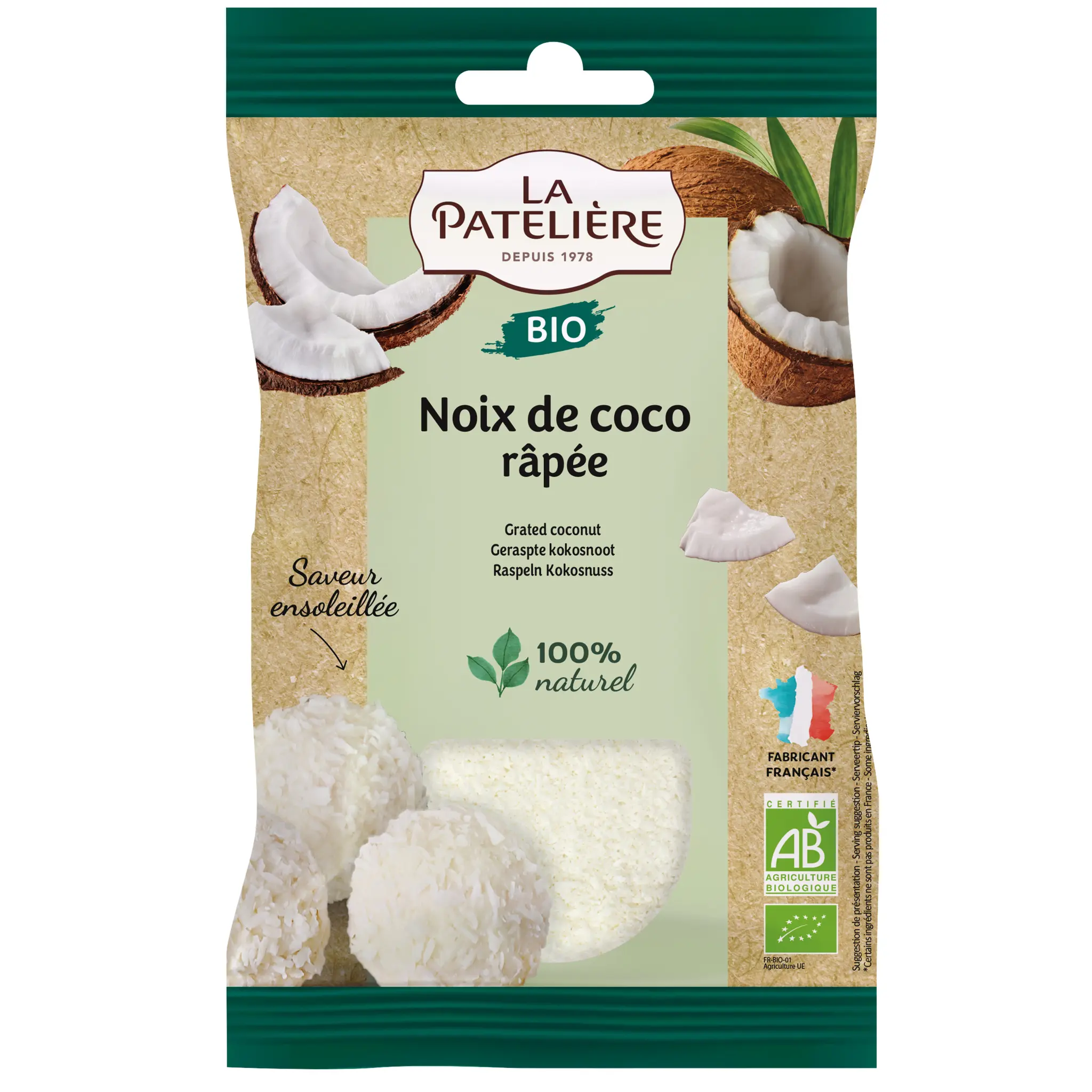 LA PATELIERE Noix de coco râpée bio