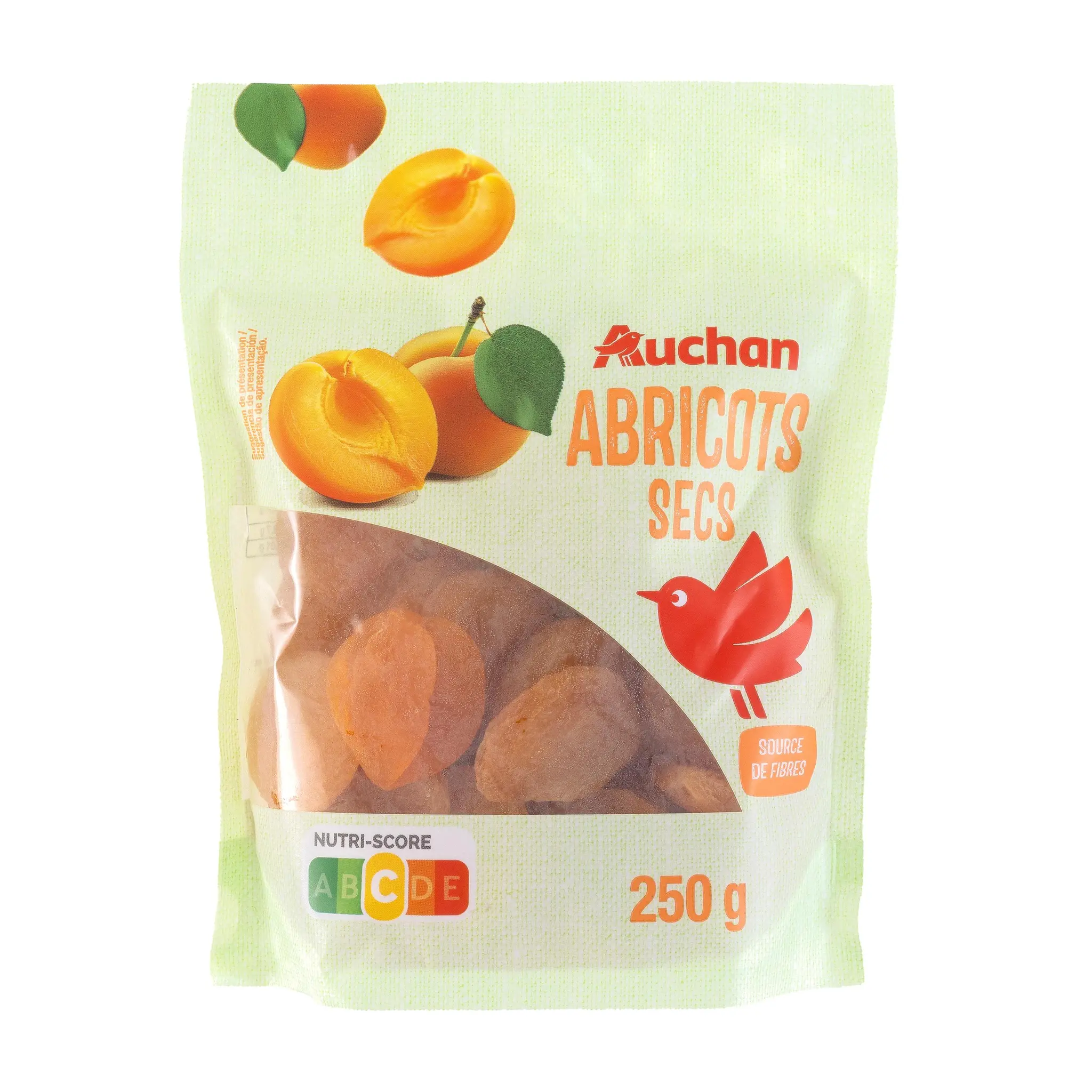 AUCHAN Abricots secs dénoyautés