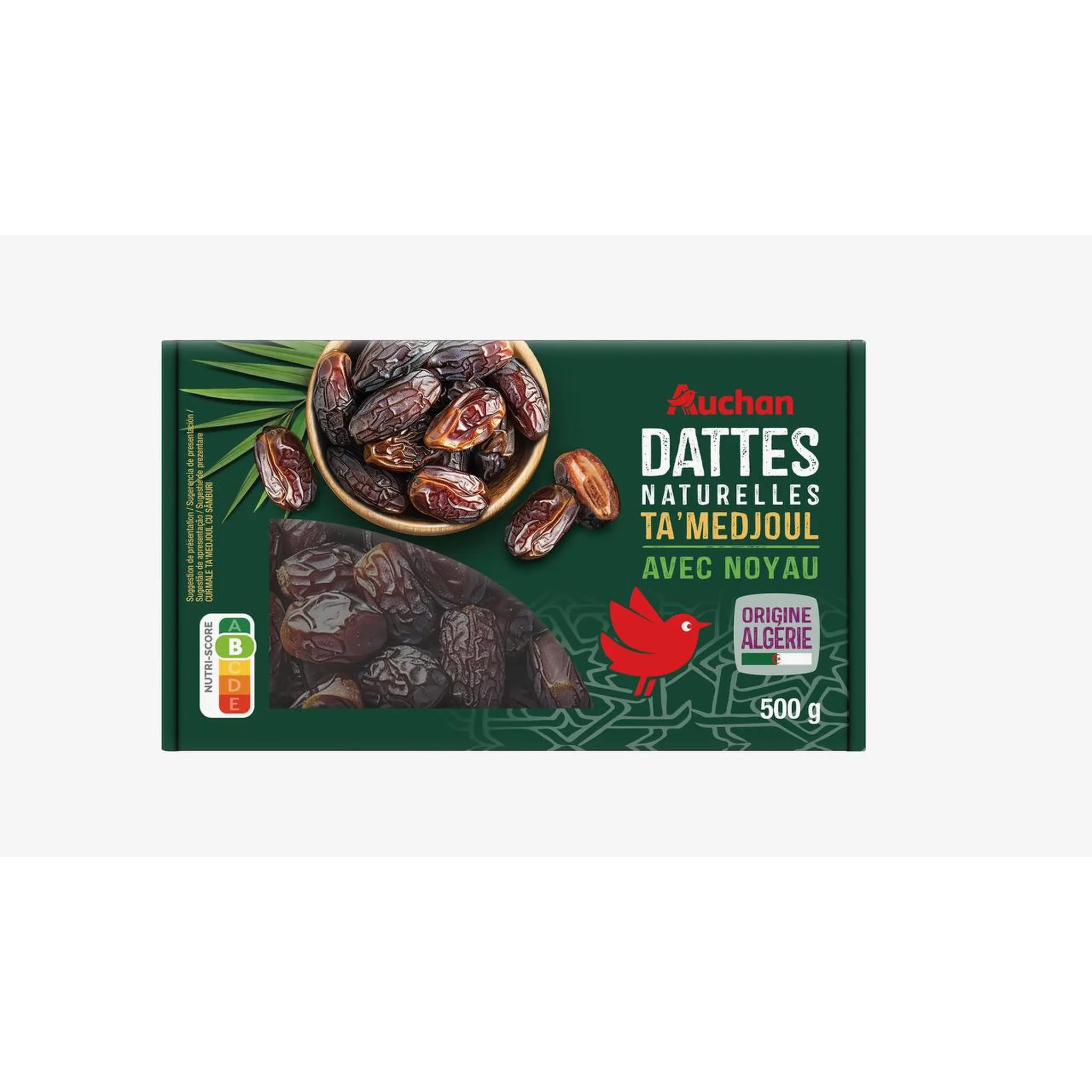 AUCHAN Dattes naturelles Ta'Medjoul avec noyau