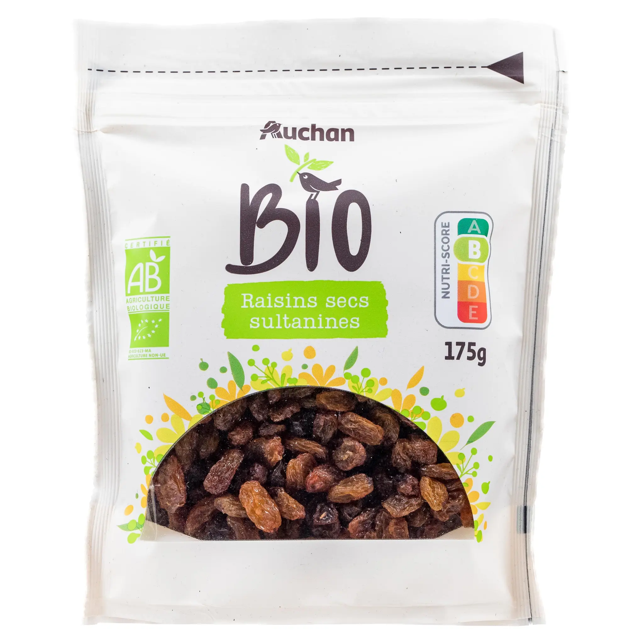 AUCHAN BIO Raisins secs sultanines