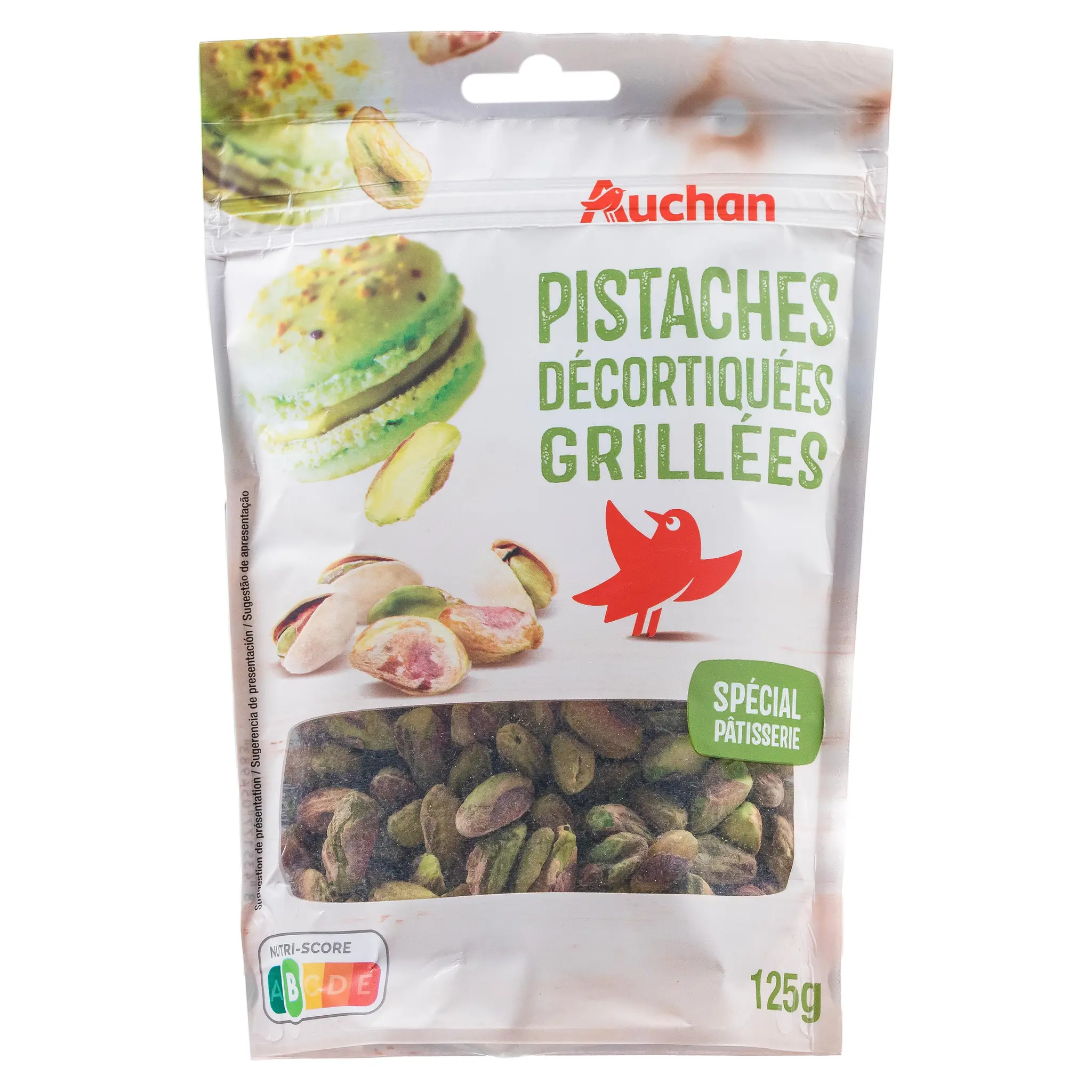 AUCHAN Pistaches décortiquées grillées