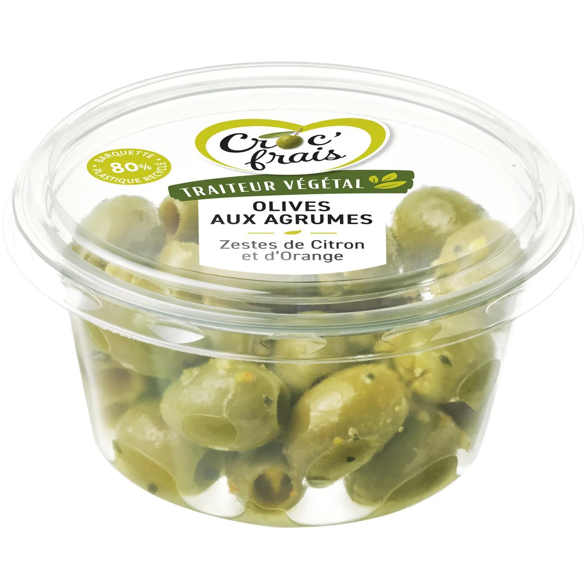 CROC'FRAIS Olives aux agrumes zestes de citron et d'orange