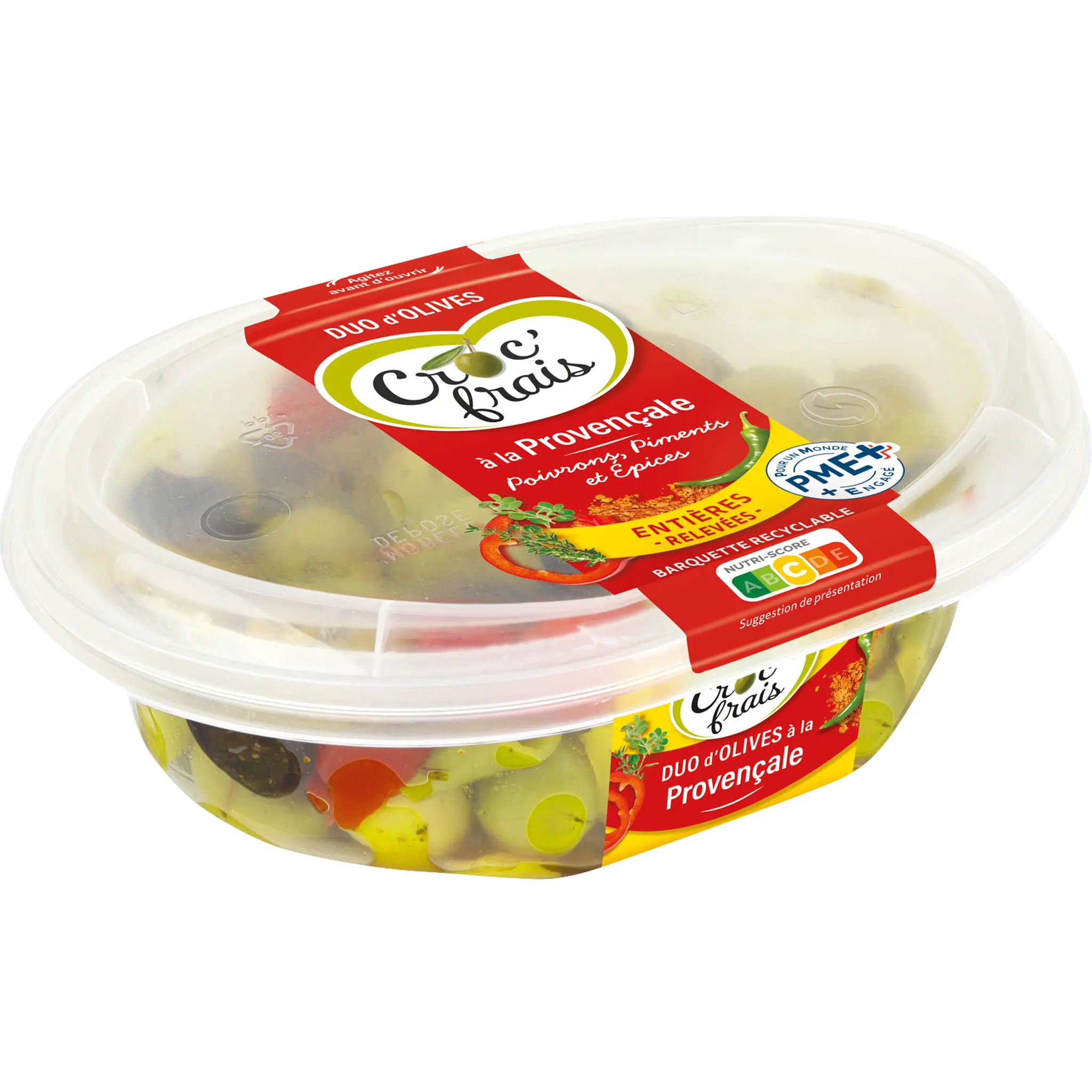 CROC'FRAIS Olives entières marinées à la provençale