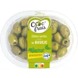 CROC'FRAIS Olives vertes dénoyautés au basilic