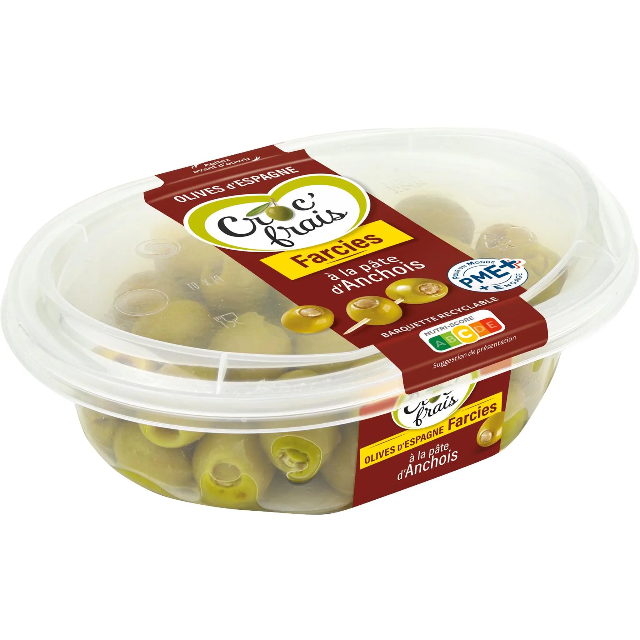 CROC'FRAIS Olives farcies à la pâtes d'anchois
