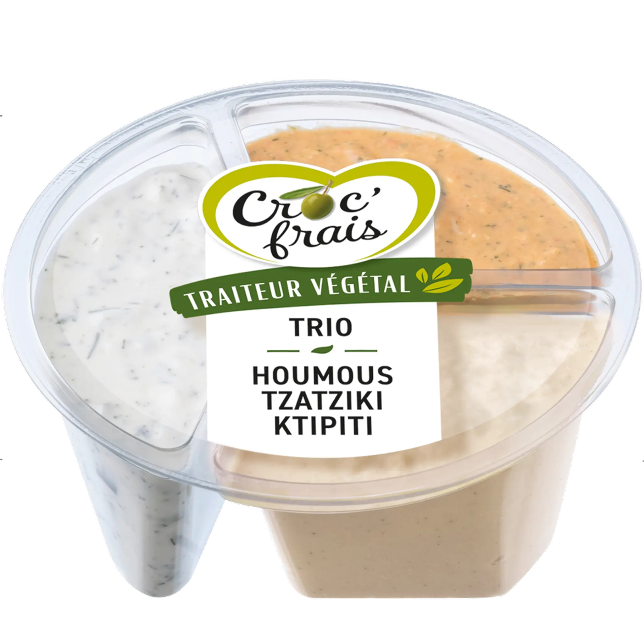 CROC'FRAIS Trio houmous tzatziki ktipiti