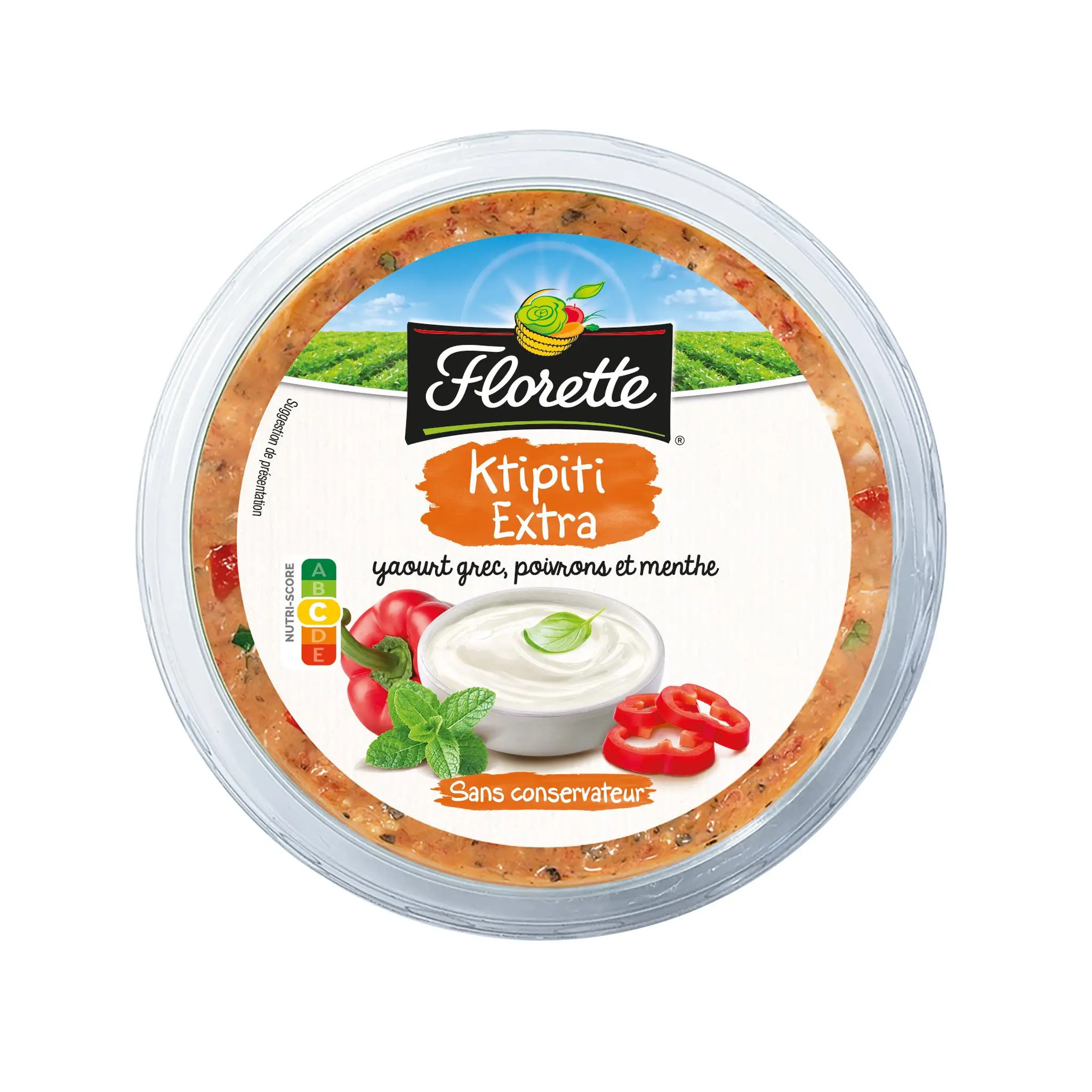 FLORETTE Ktipiti extra yaourt grec, poivrons et menthe
