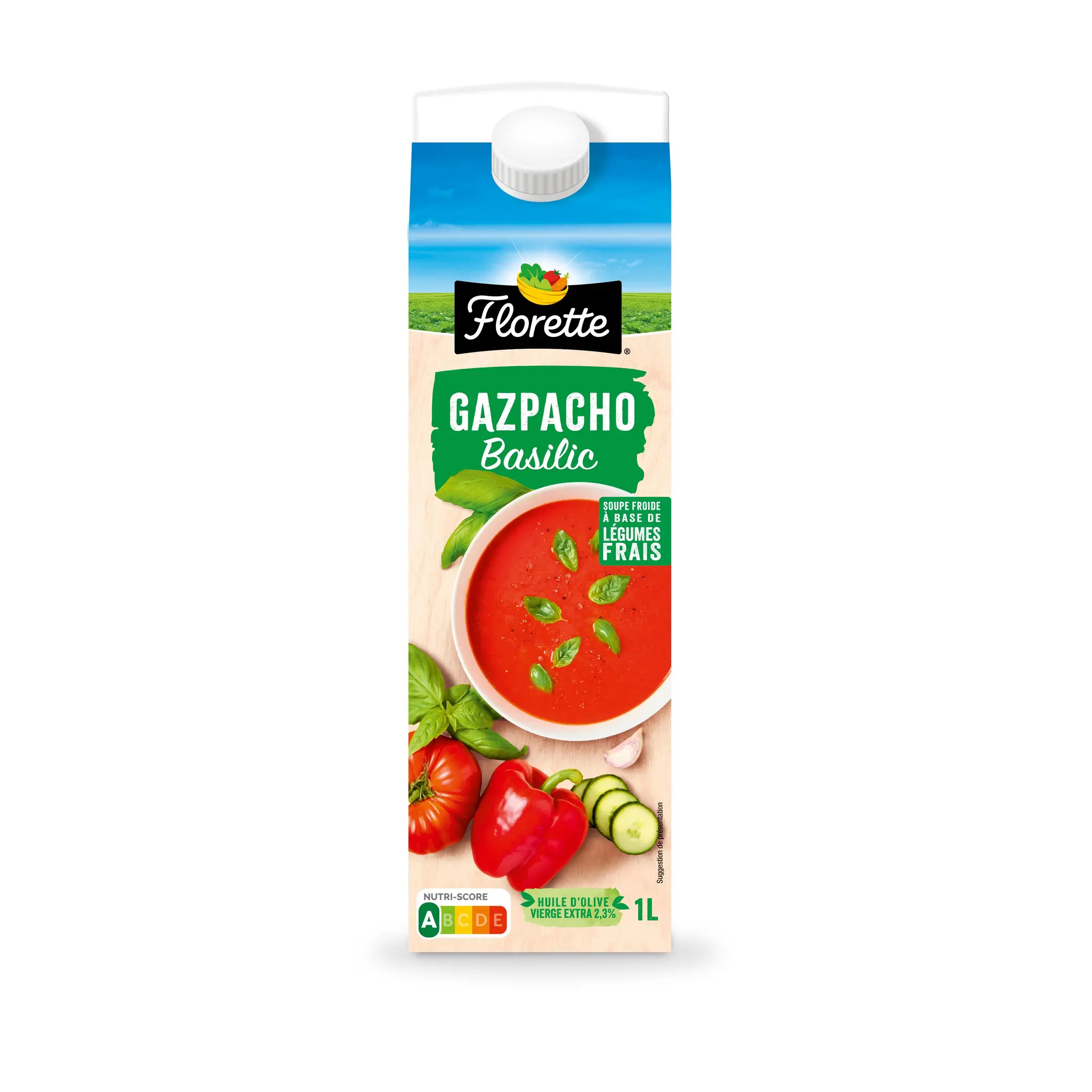 FLORETTE Gazpacho basilic