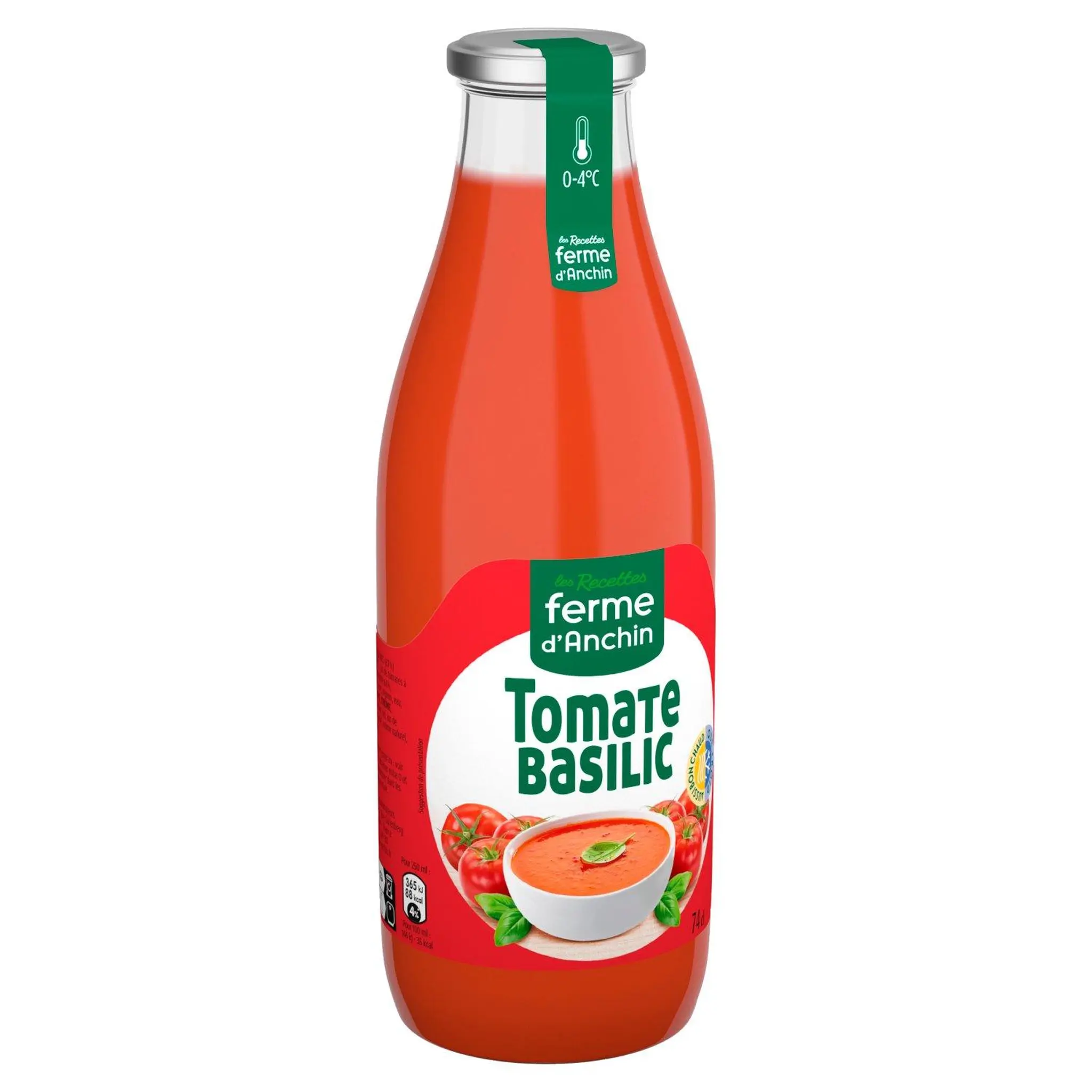 LES RECETTES FERME D'ANCHIN Soupe tomate basilic