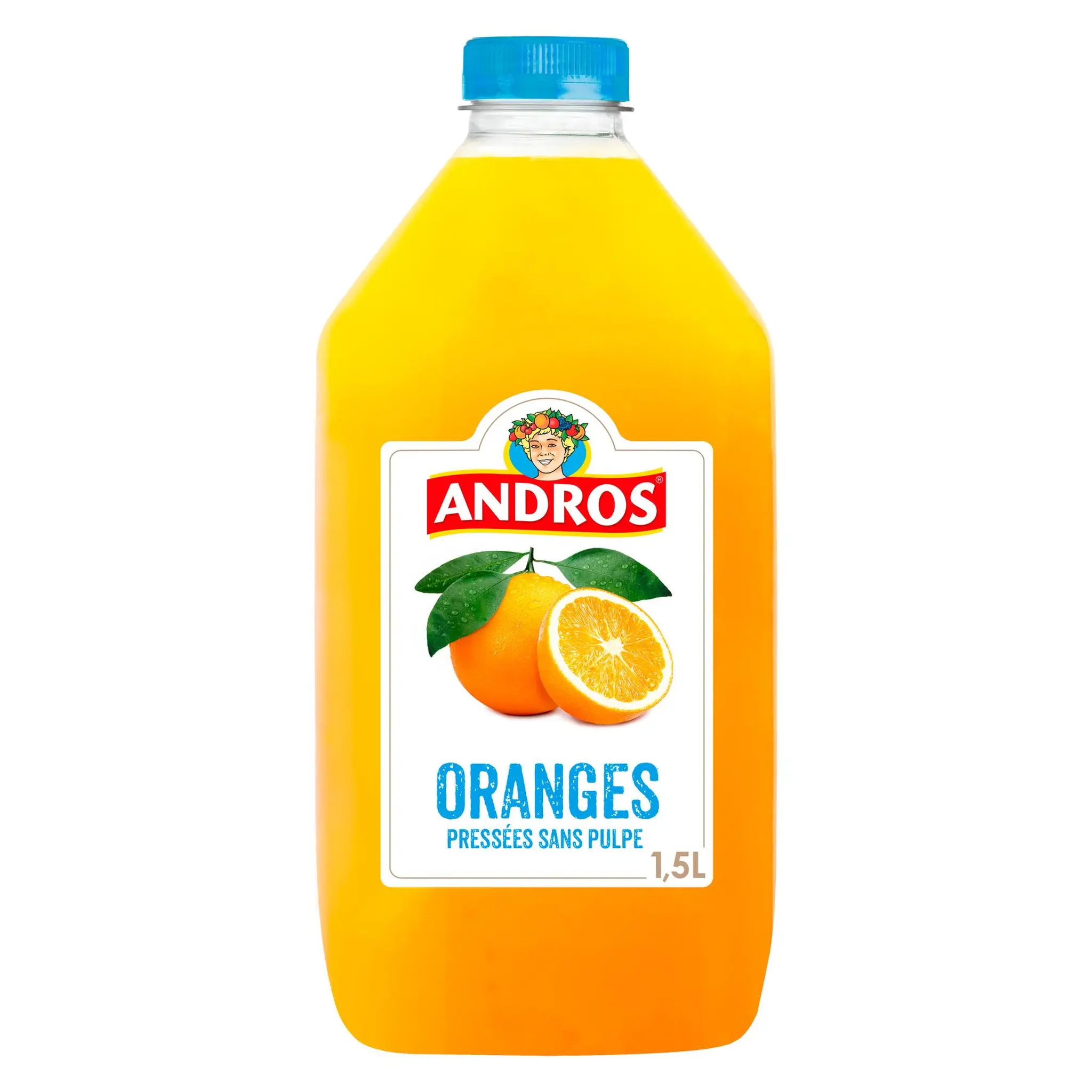 ANDROS Pur jus d'orange pressée sans pulpe
