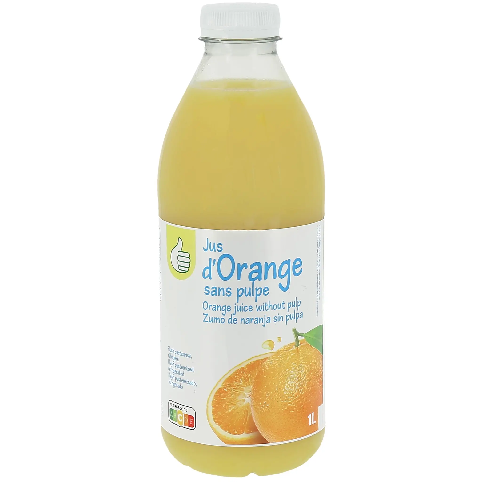 POUCE Jus d'oranges sans pulpe