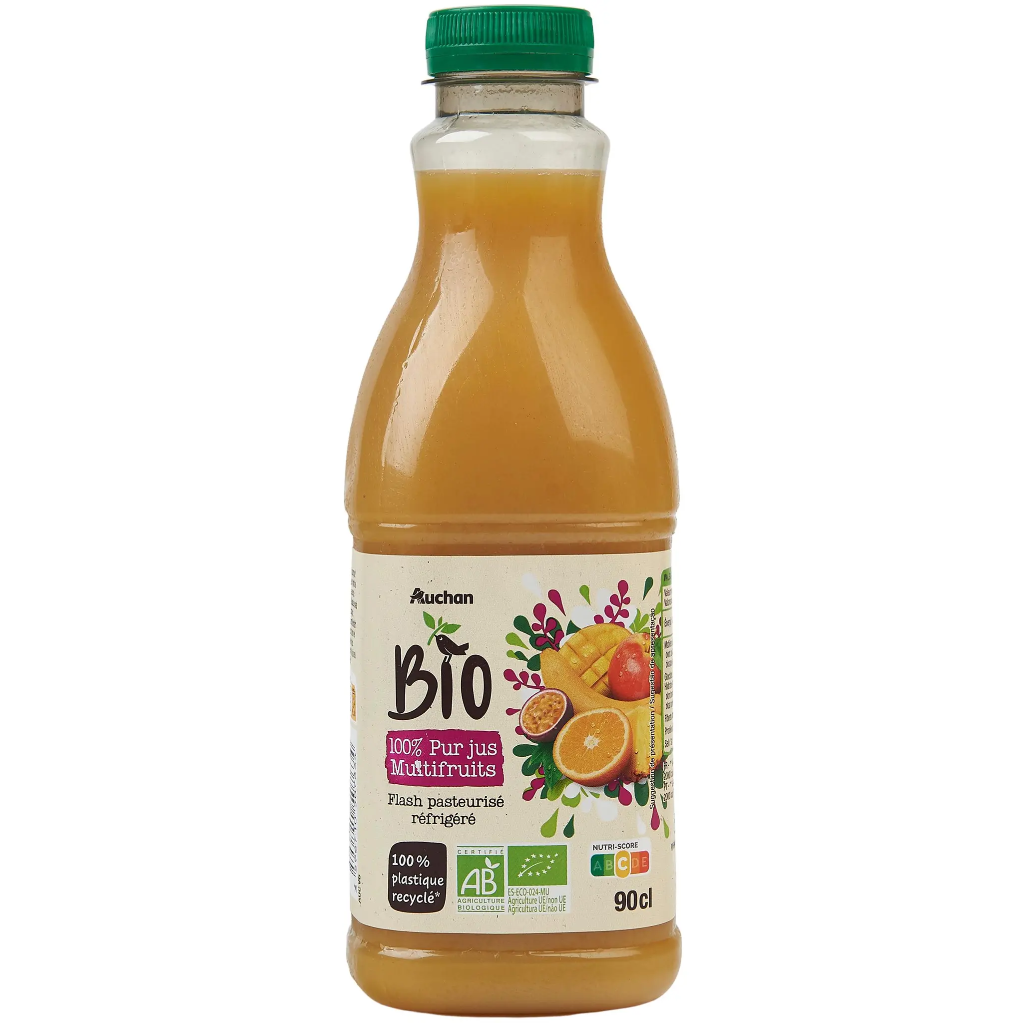 AUCHAN BIO Pur jus multifruit