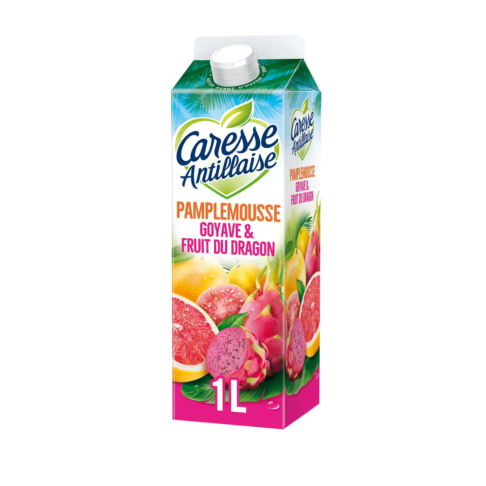 CARESSE ANTILLAISE Nectar pamplemousse goyave et fruit du dragon