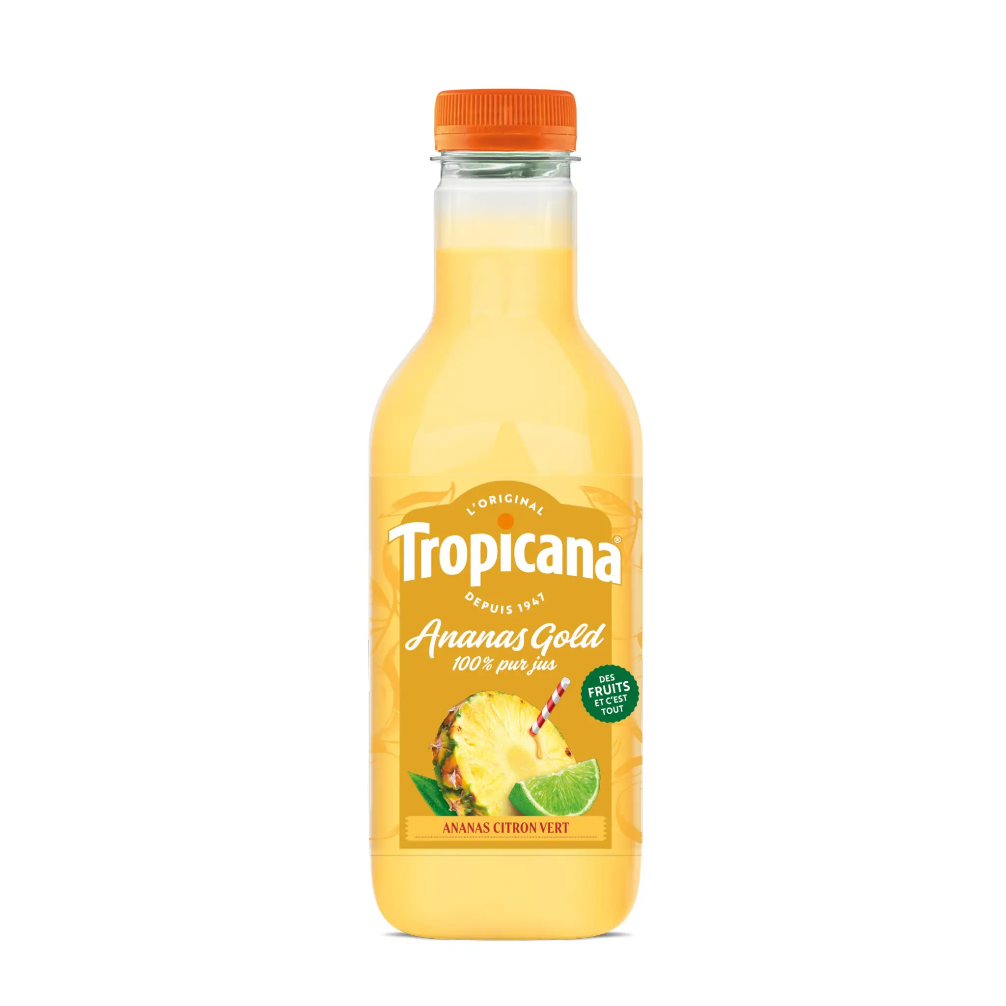 TROPICANA Pur jus d'ananas et citron vert