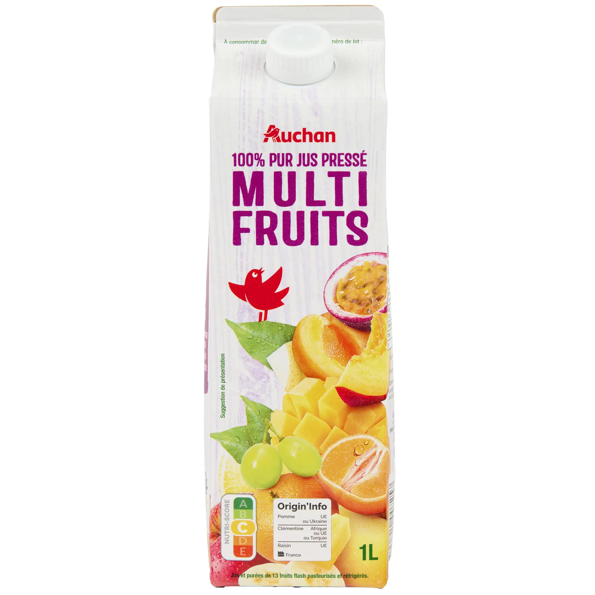 AUCHAN Jus multifruits