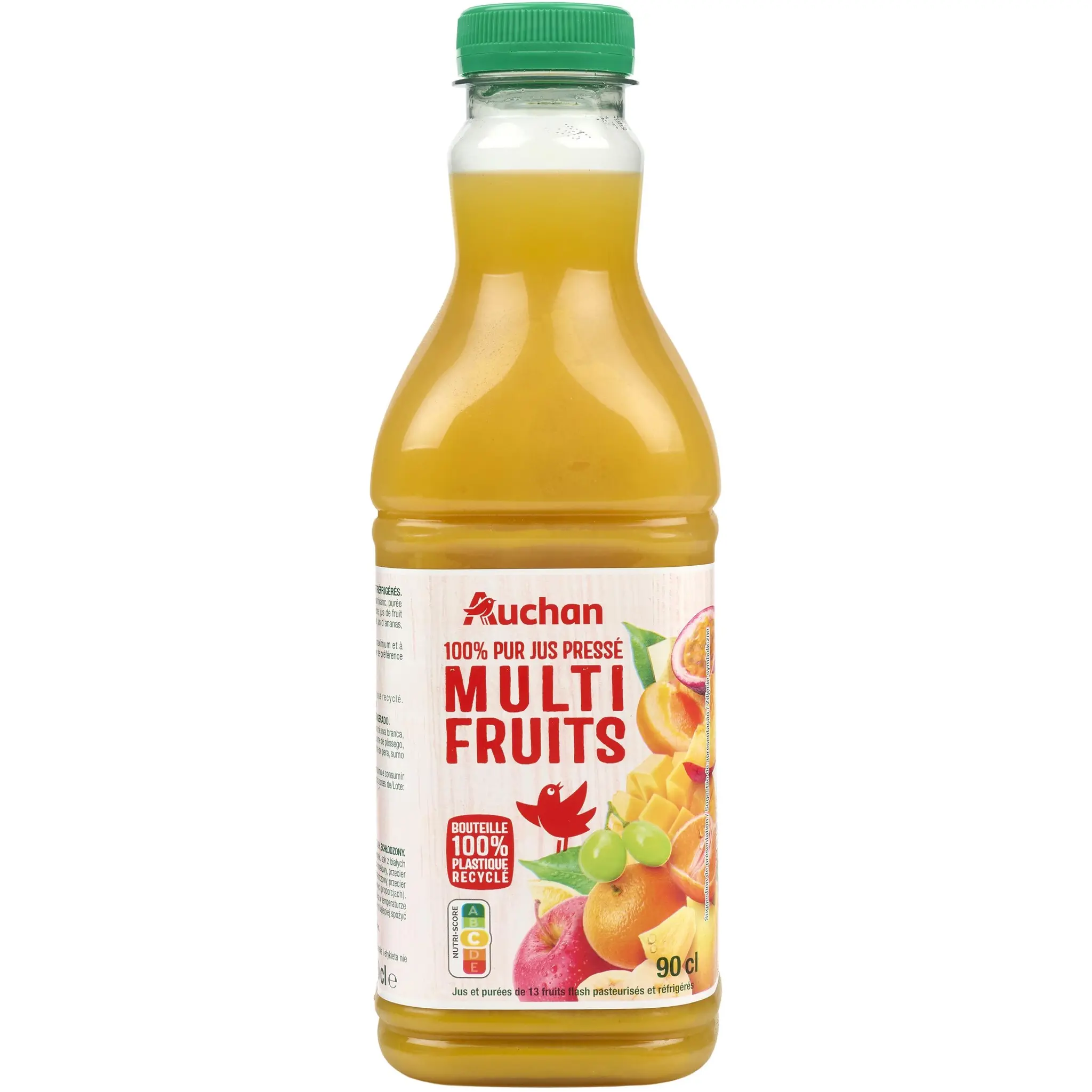 AUCHAN Pur jus multi fruits pressés