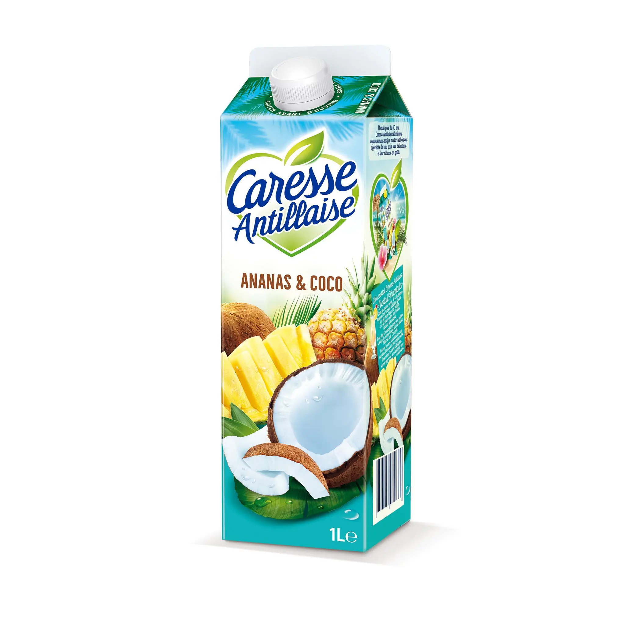 CARESSE ANTILLAISE Boisson au jus d'ananas et lait de coco