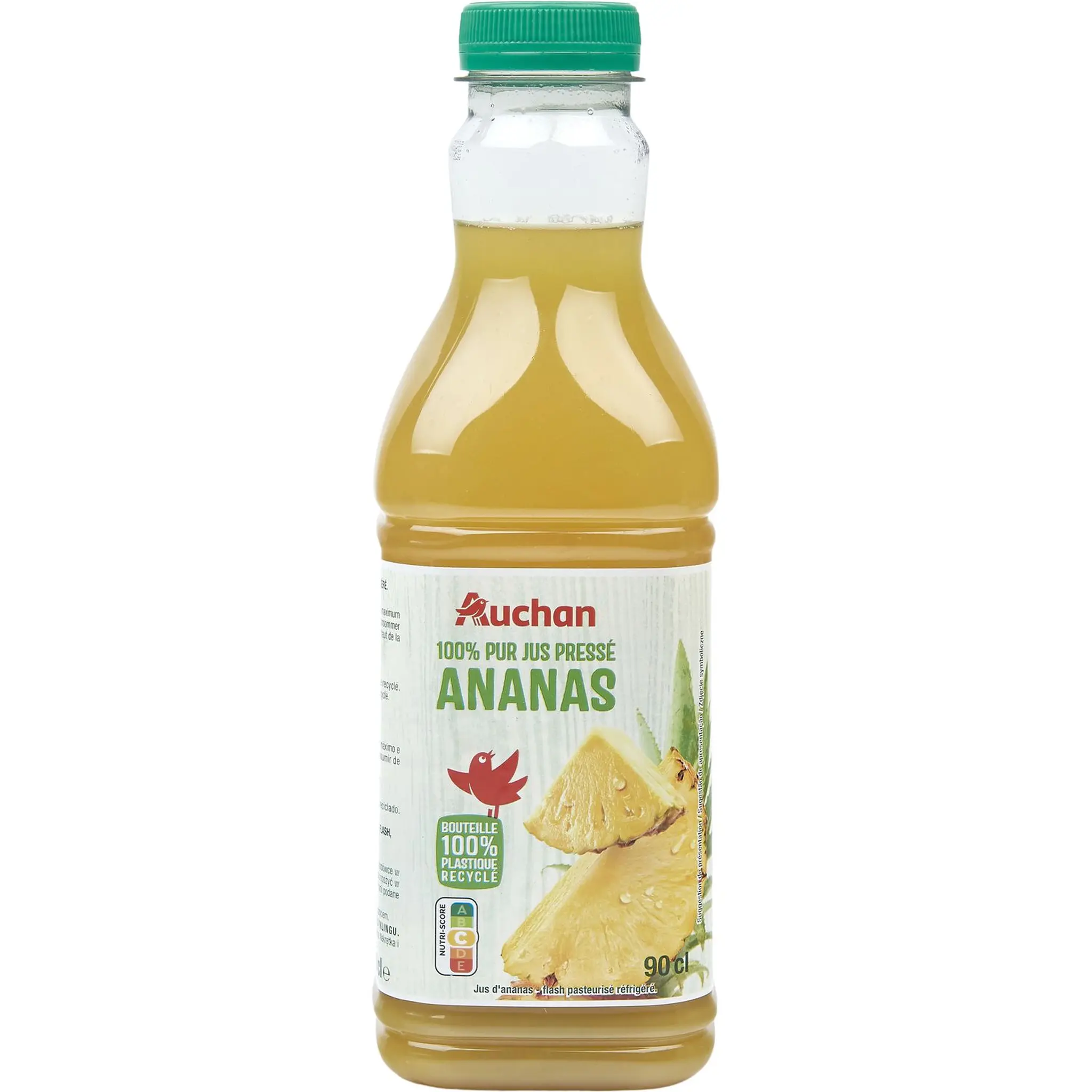 AUCHAN Pur jus d'ananas pressé