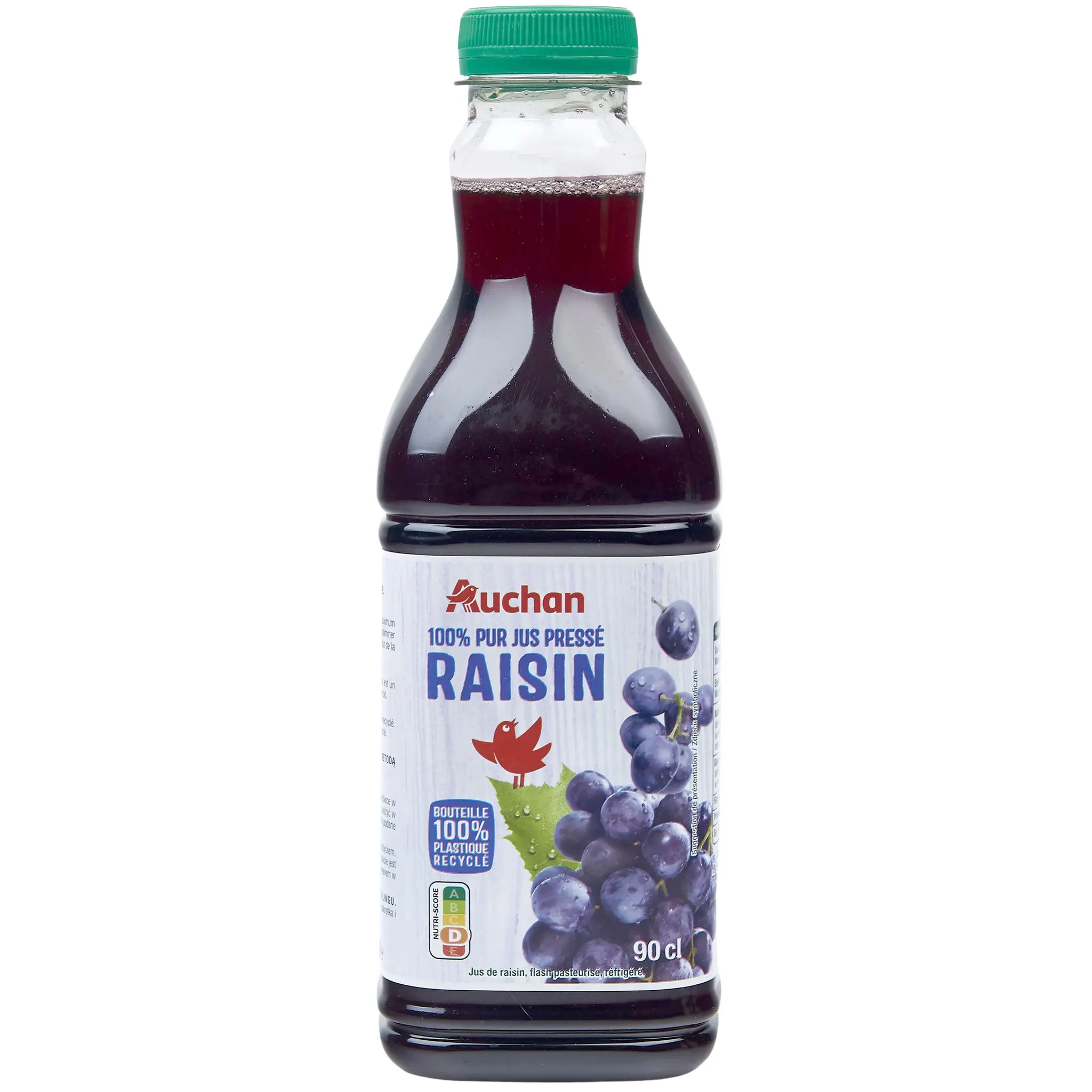 AUCHAN Pur jus de raisin pressé