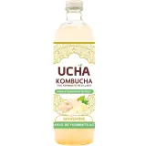 UCHA Kombucha thé fermenté pétillant bio au gingembre faible teneur en sucres