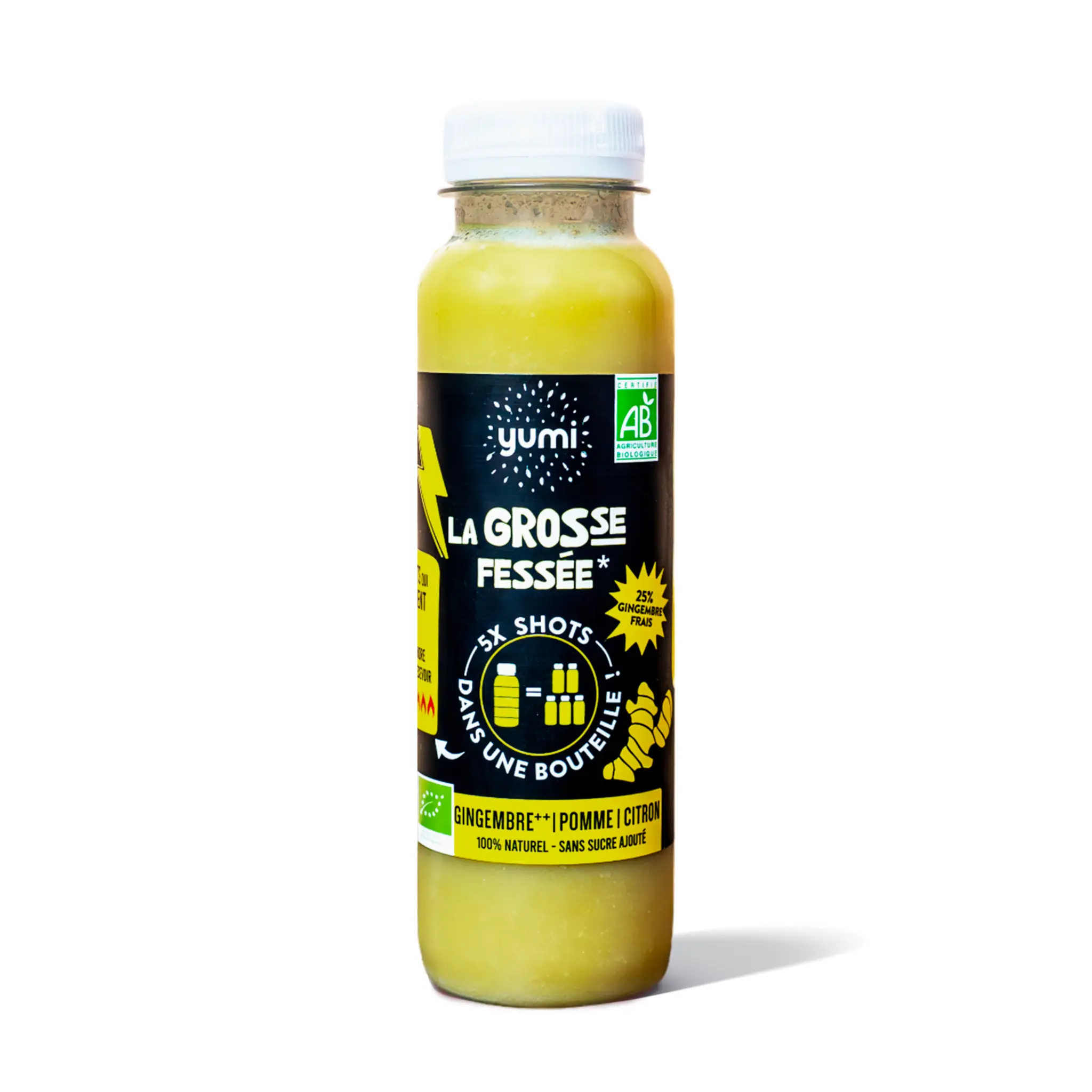 YUMI Jus bio gingembre pomme citron La Grosse fessée