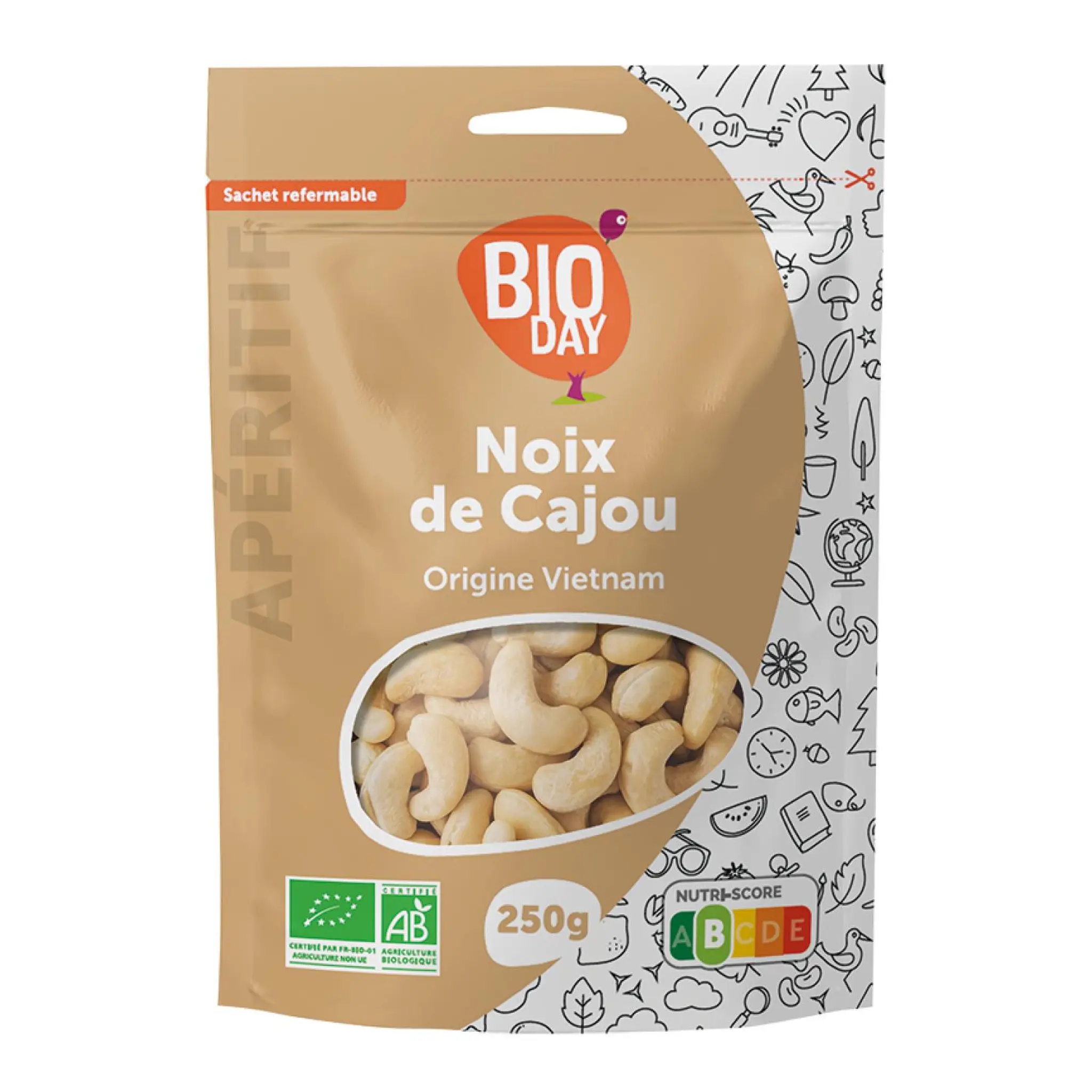 BIODAY Noix de cajou bio origine Vietnam