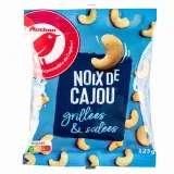 AUCHAN Noix de cajou grillées et salées