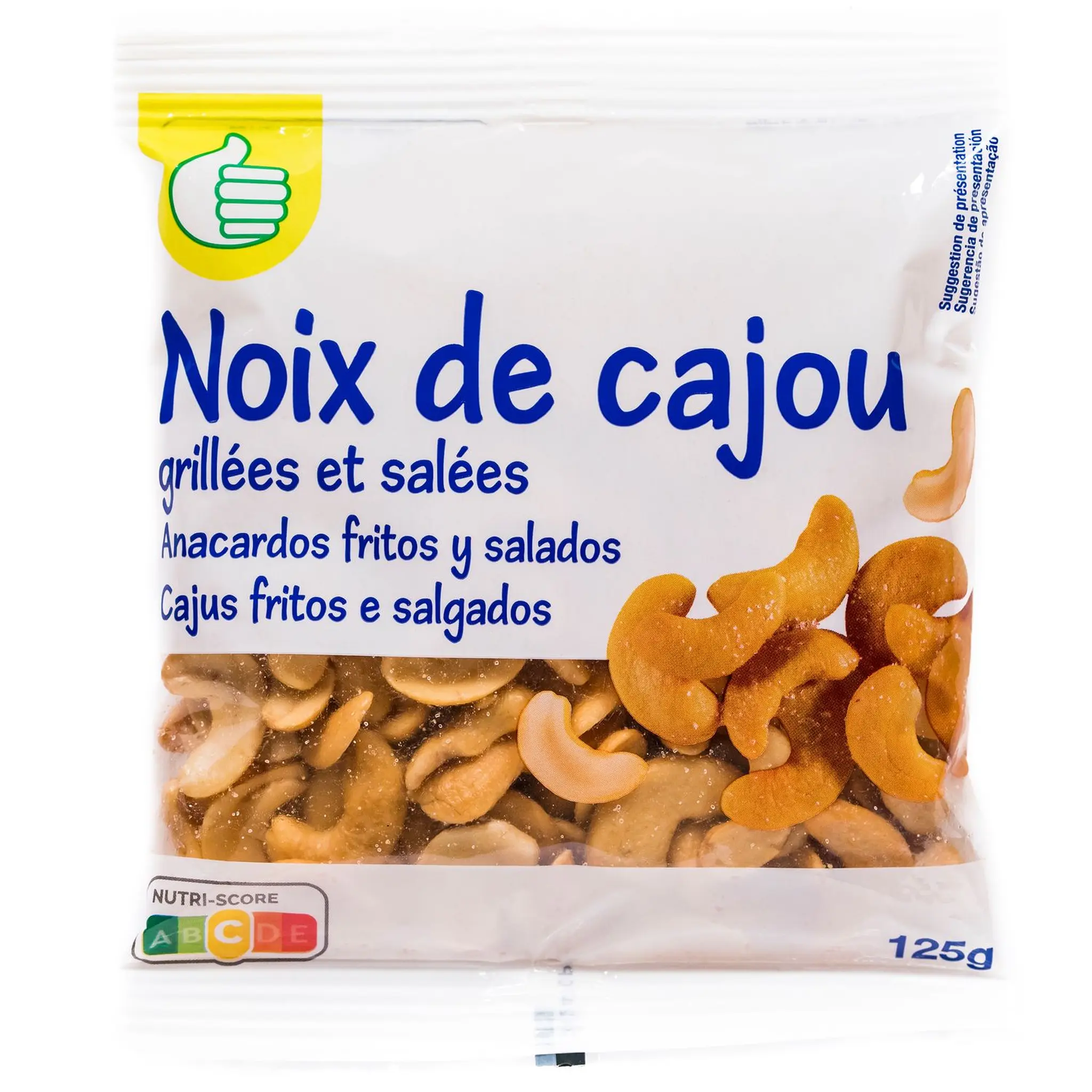 POUCE Noix de cajou grillées et salées