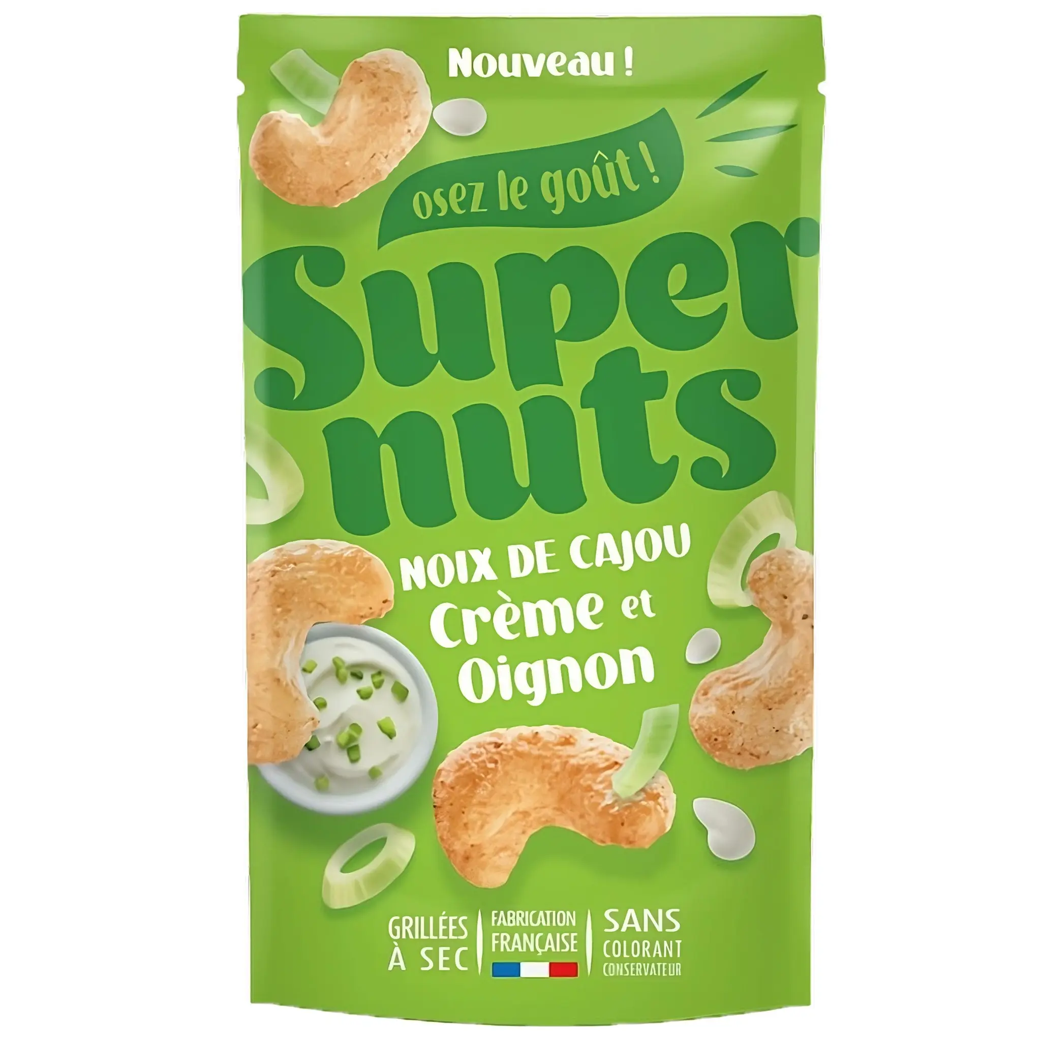 SUPERNUTS Noix de cajou crème et oignon