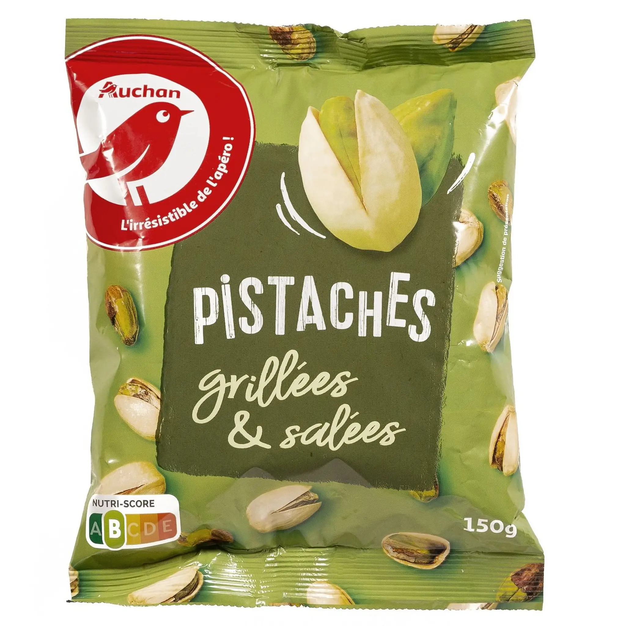 AUCHAN Pistaches grillées et salées