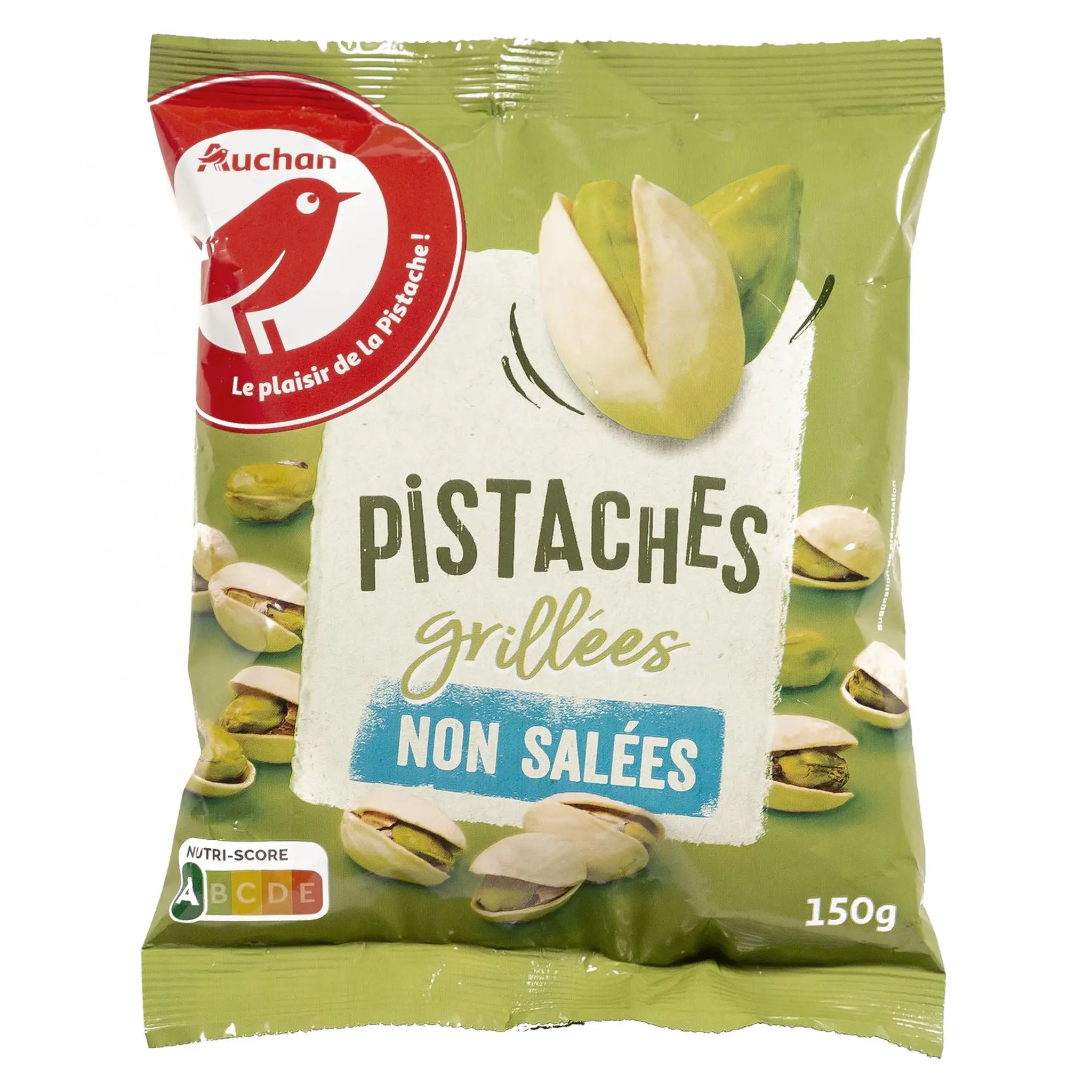 AUCHAN Pistaches grillées non salées