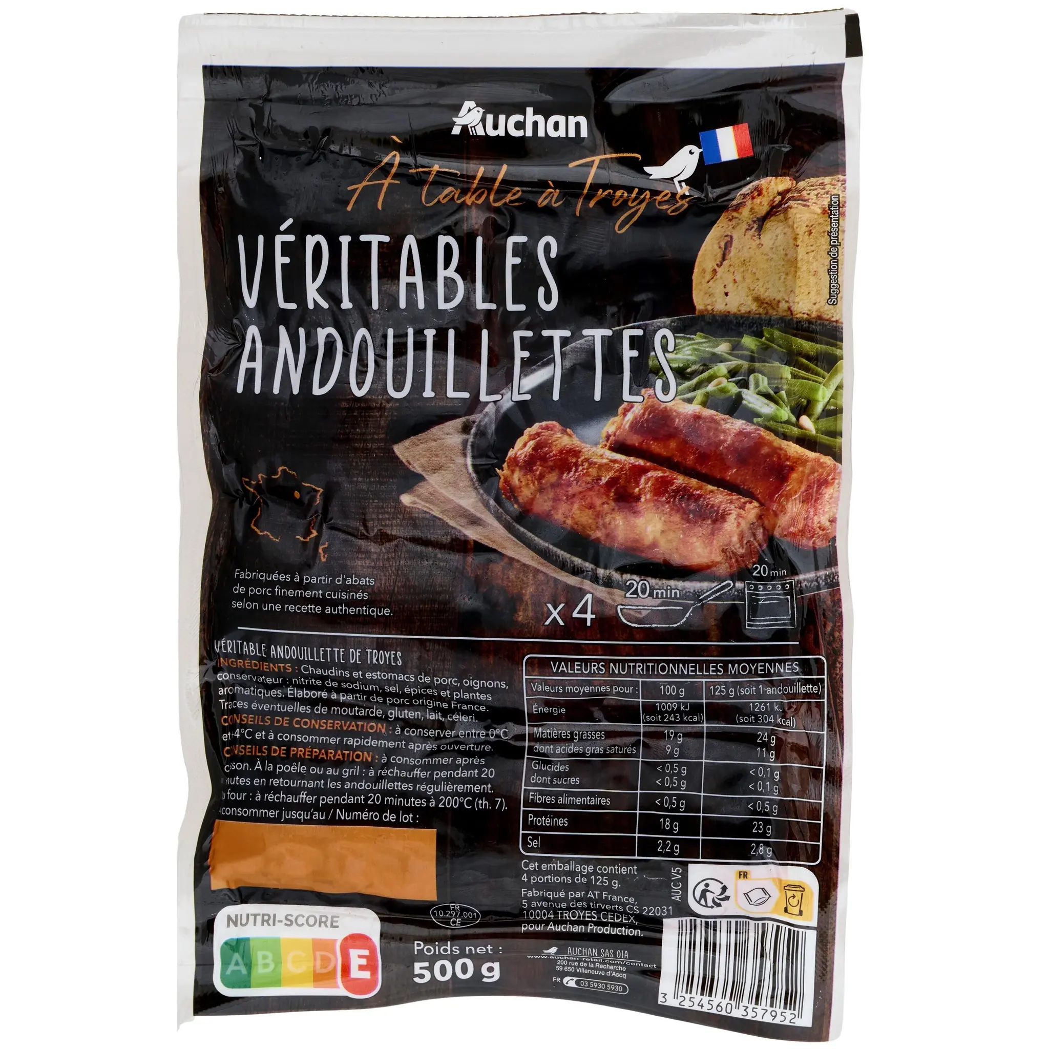 AUCHAN TERROIR Andouillettes de Troyes