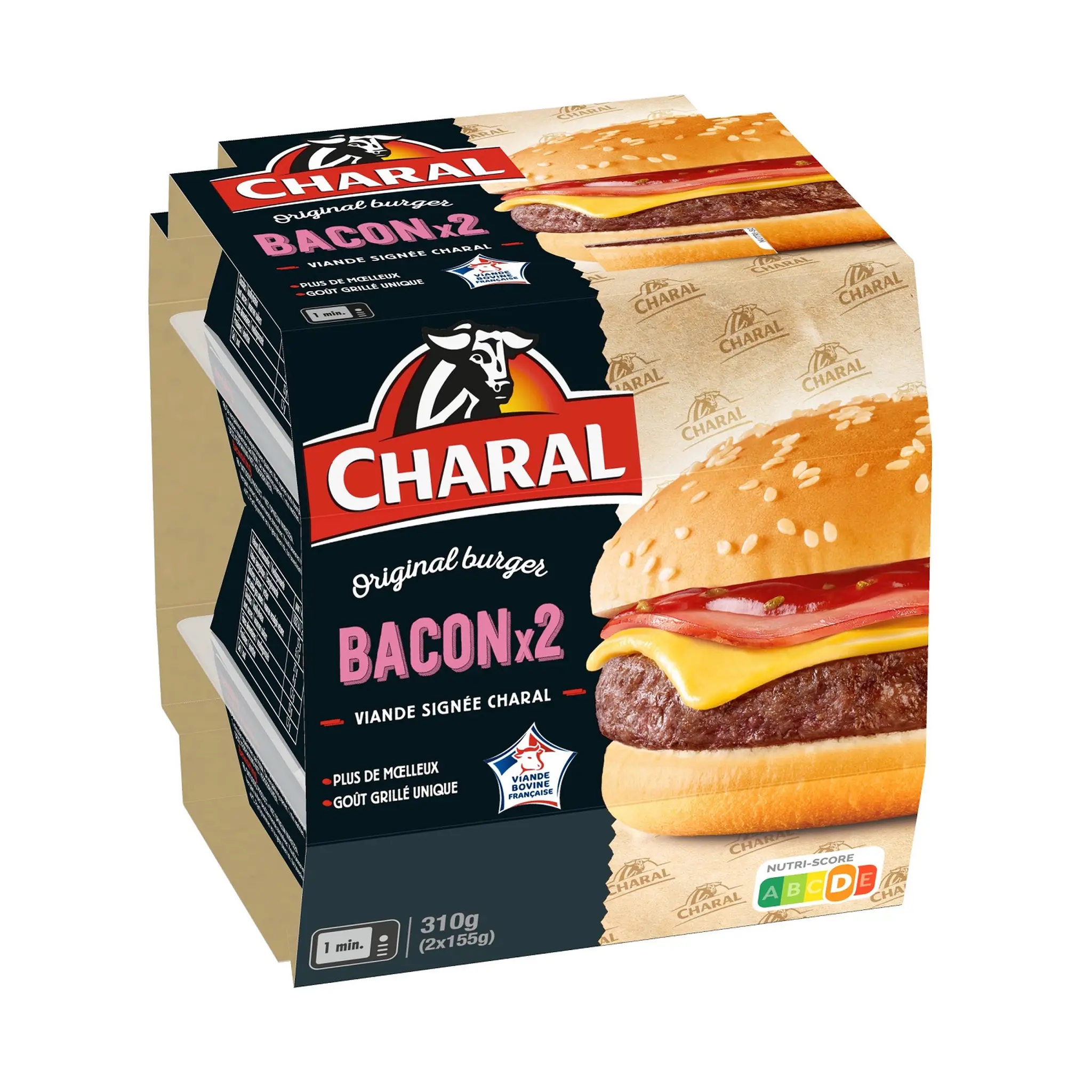 CHARAL Cheeseburger au bacon