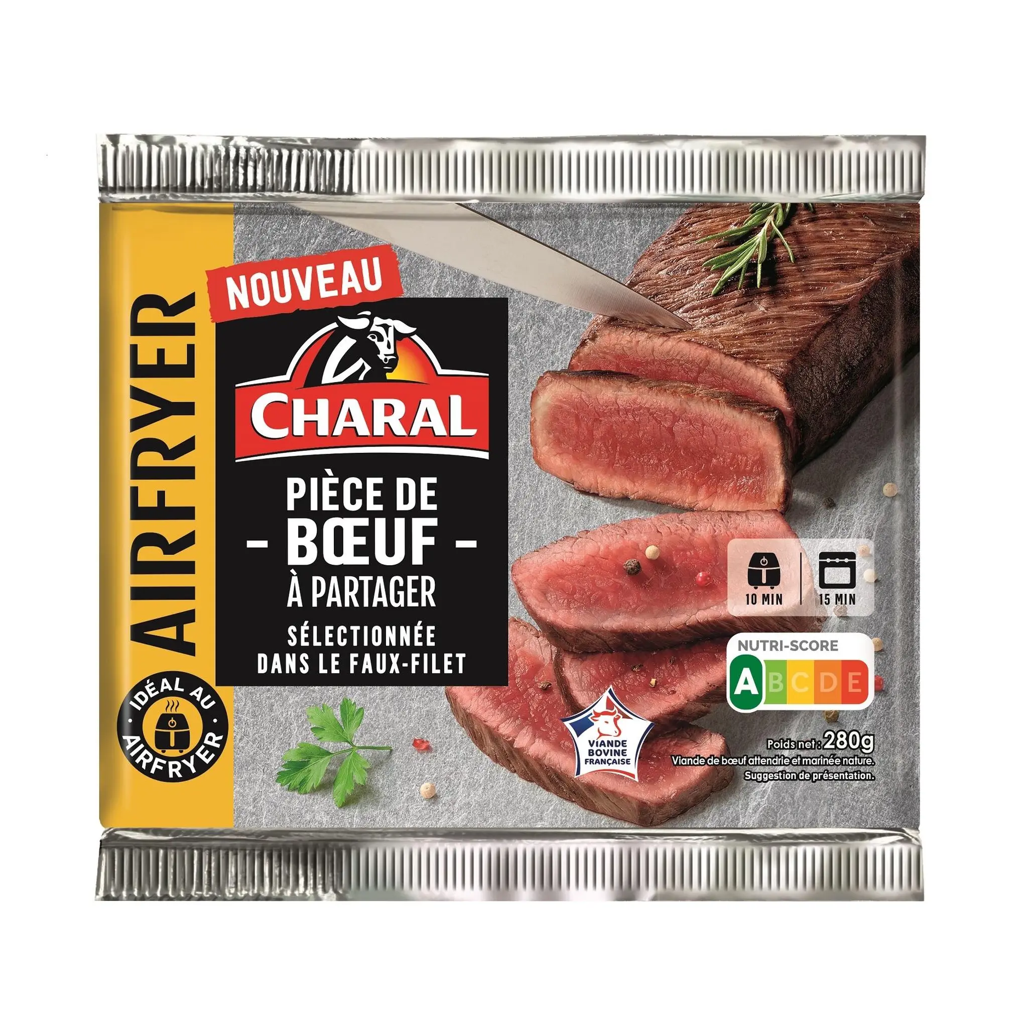 CHARAL Pièce de boeuf attendrie marinée - viande bovine française