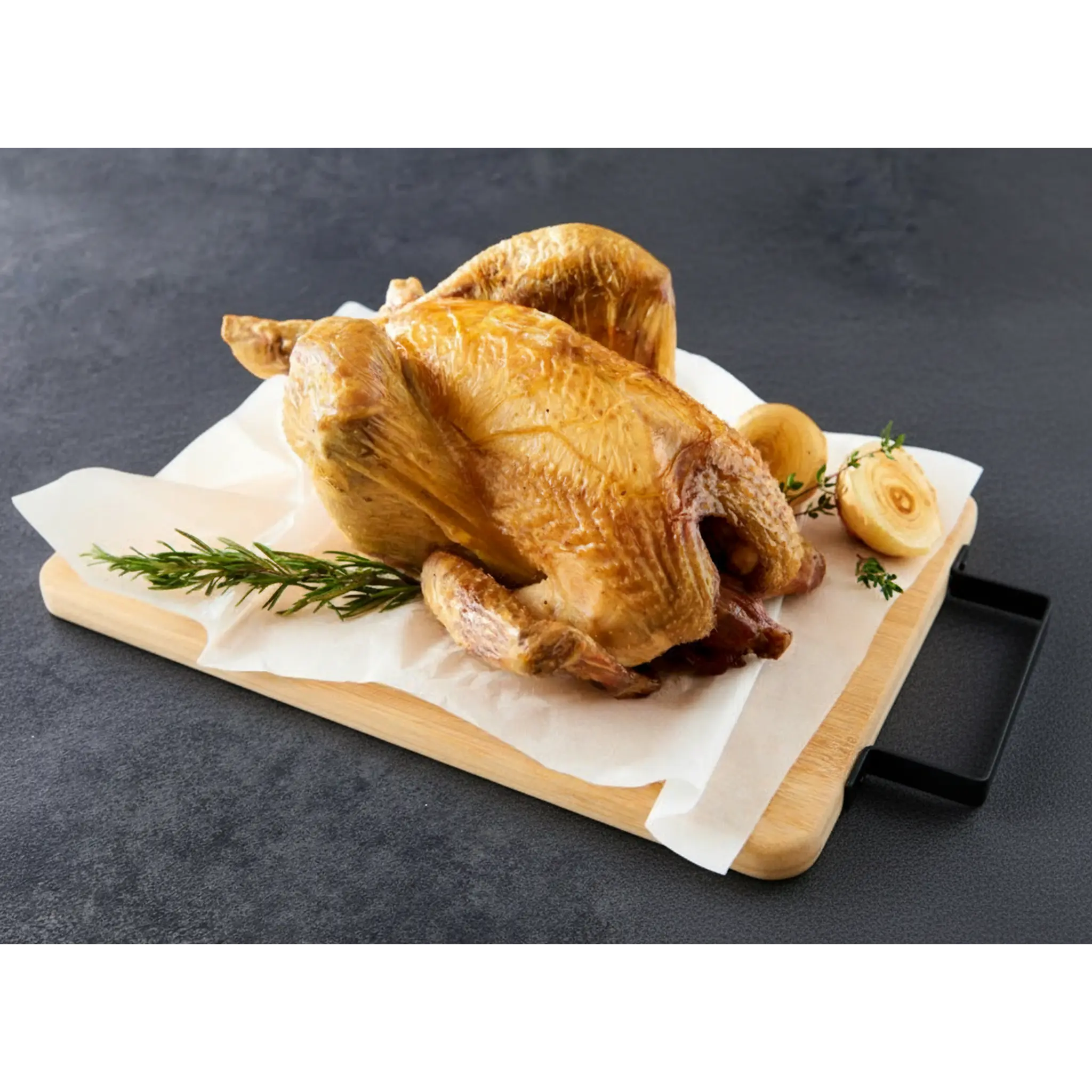 ROTISSERIE Poulet rôti fermier cuit du jour dans notre rôtisserie sans sauce