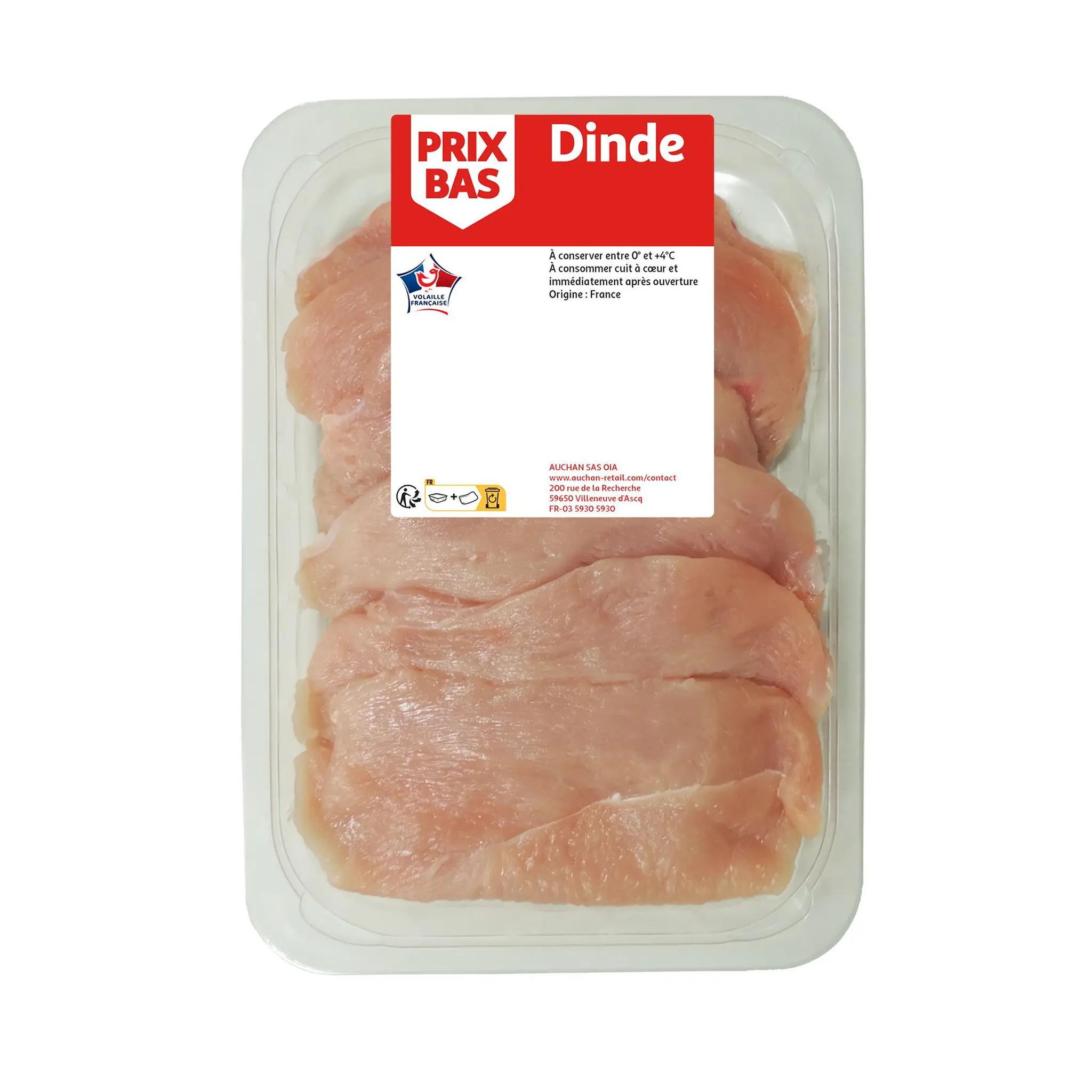 PRIX BAS Escalopes de dinde