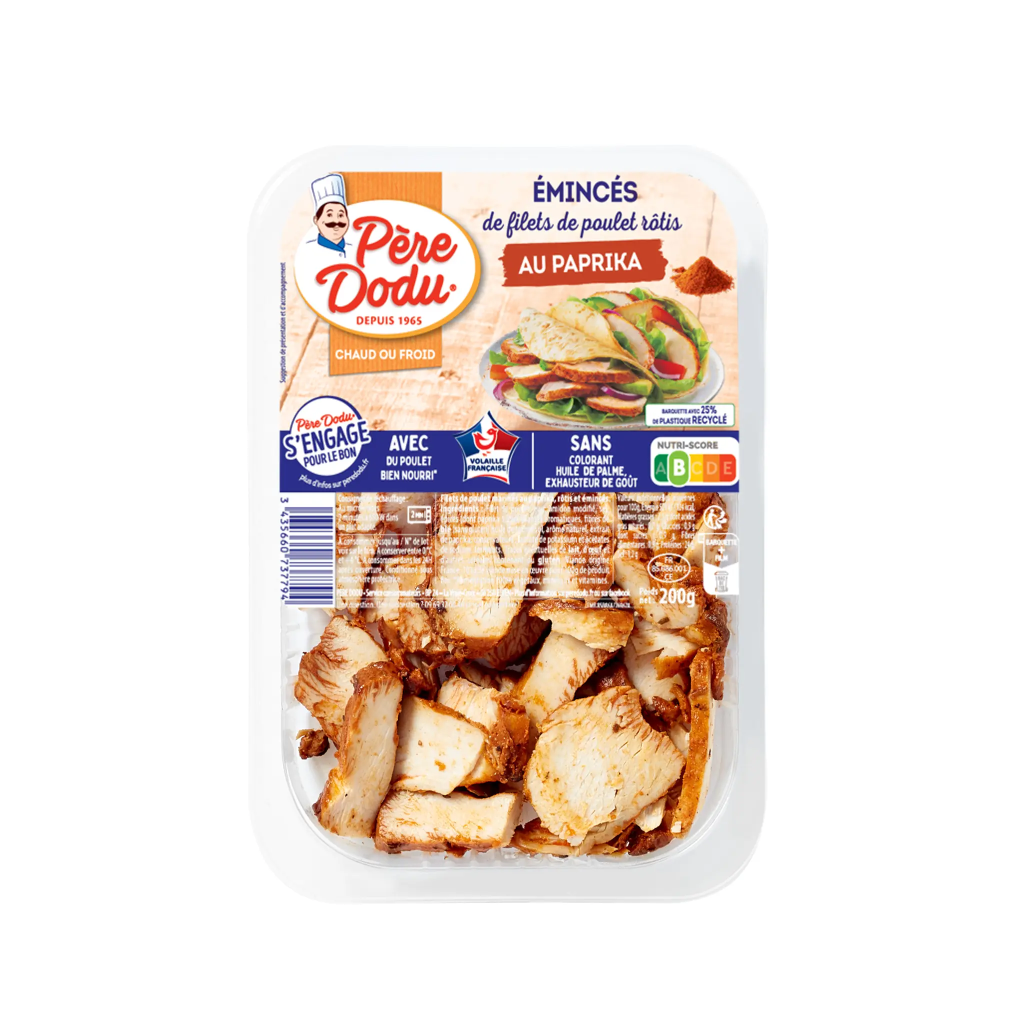 PERE DODU Émincés de poulet au paprika