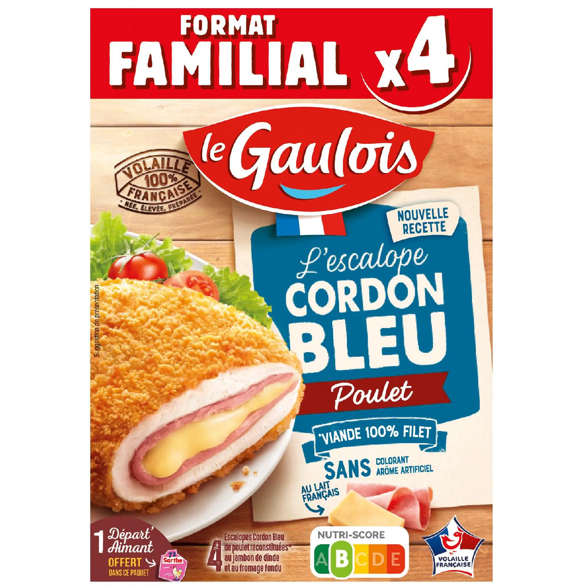 LE GAULOIS Cordon bleu de poulet format familial