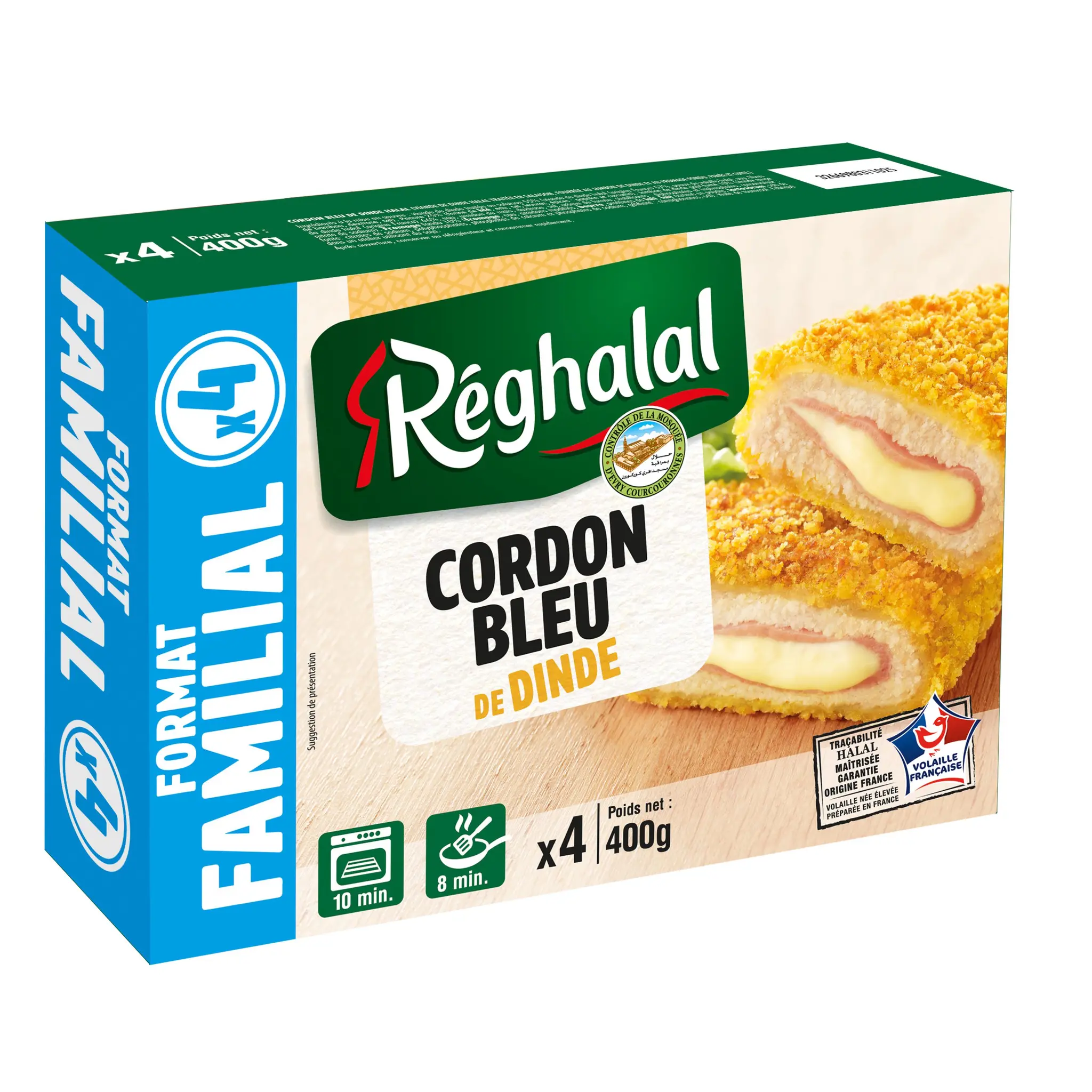 REGHALAL Cordon bleu de dinde halal