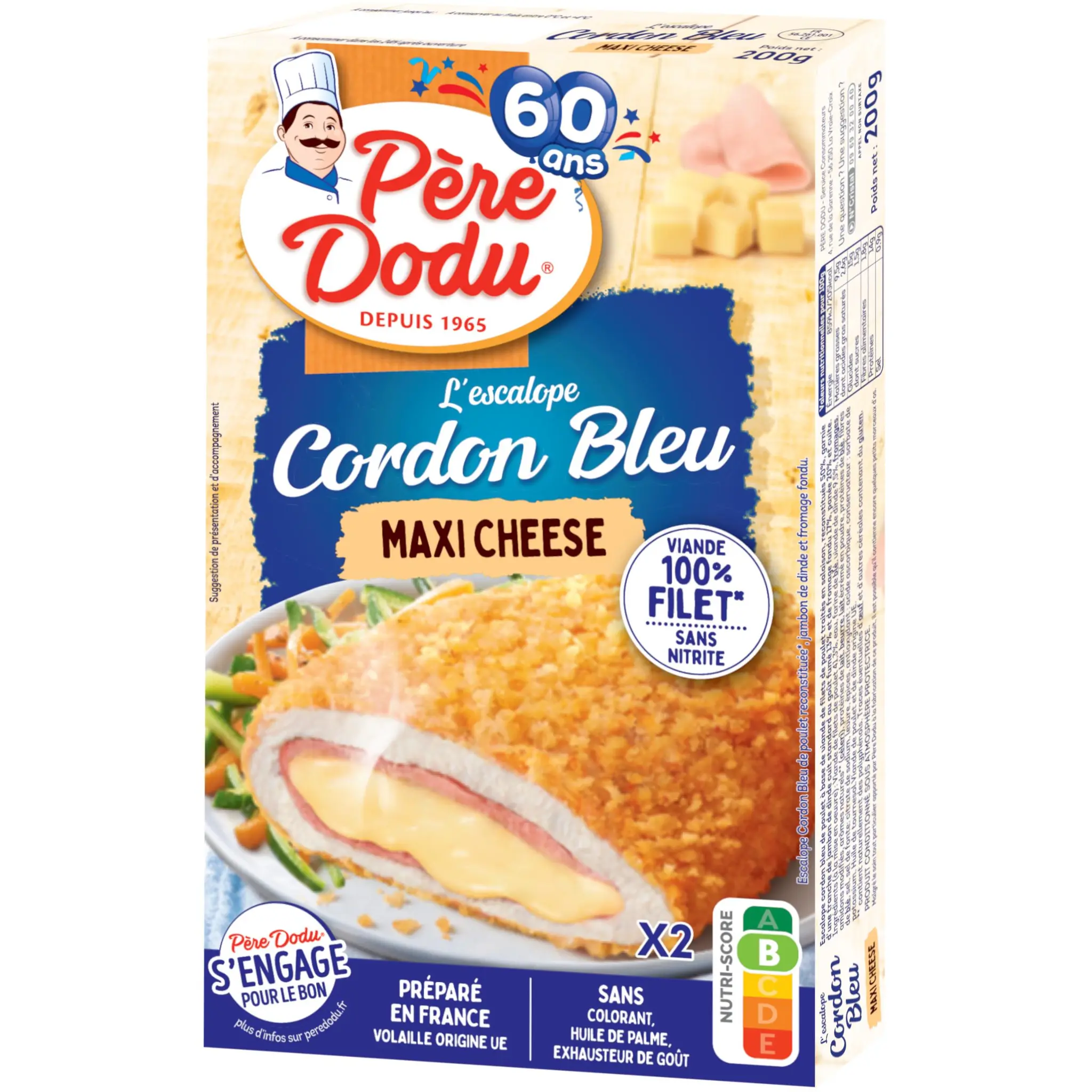 PERE DODU Cordon bleu double cheese