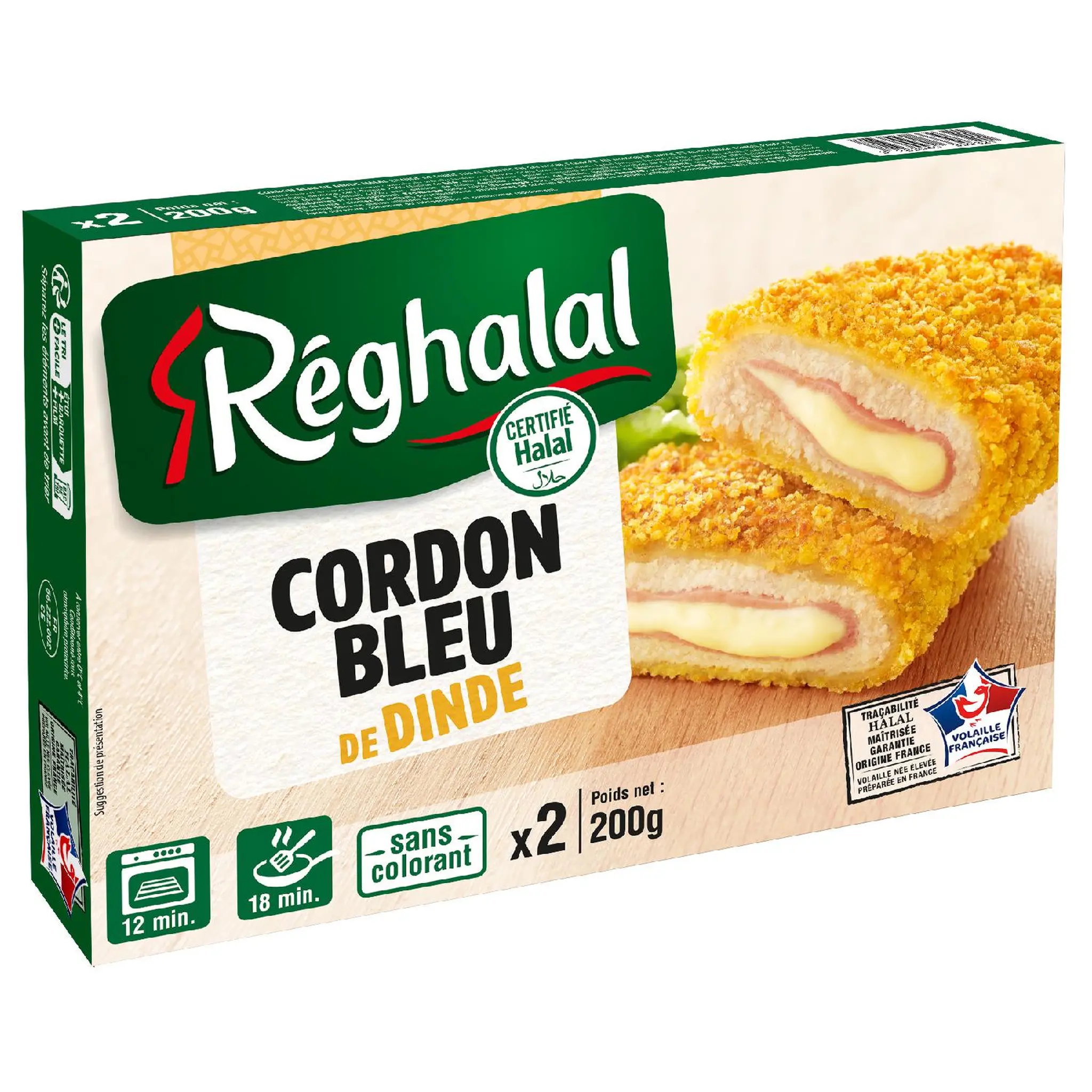 REGHALAL Cordon bleu de dinde halal