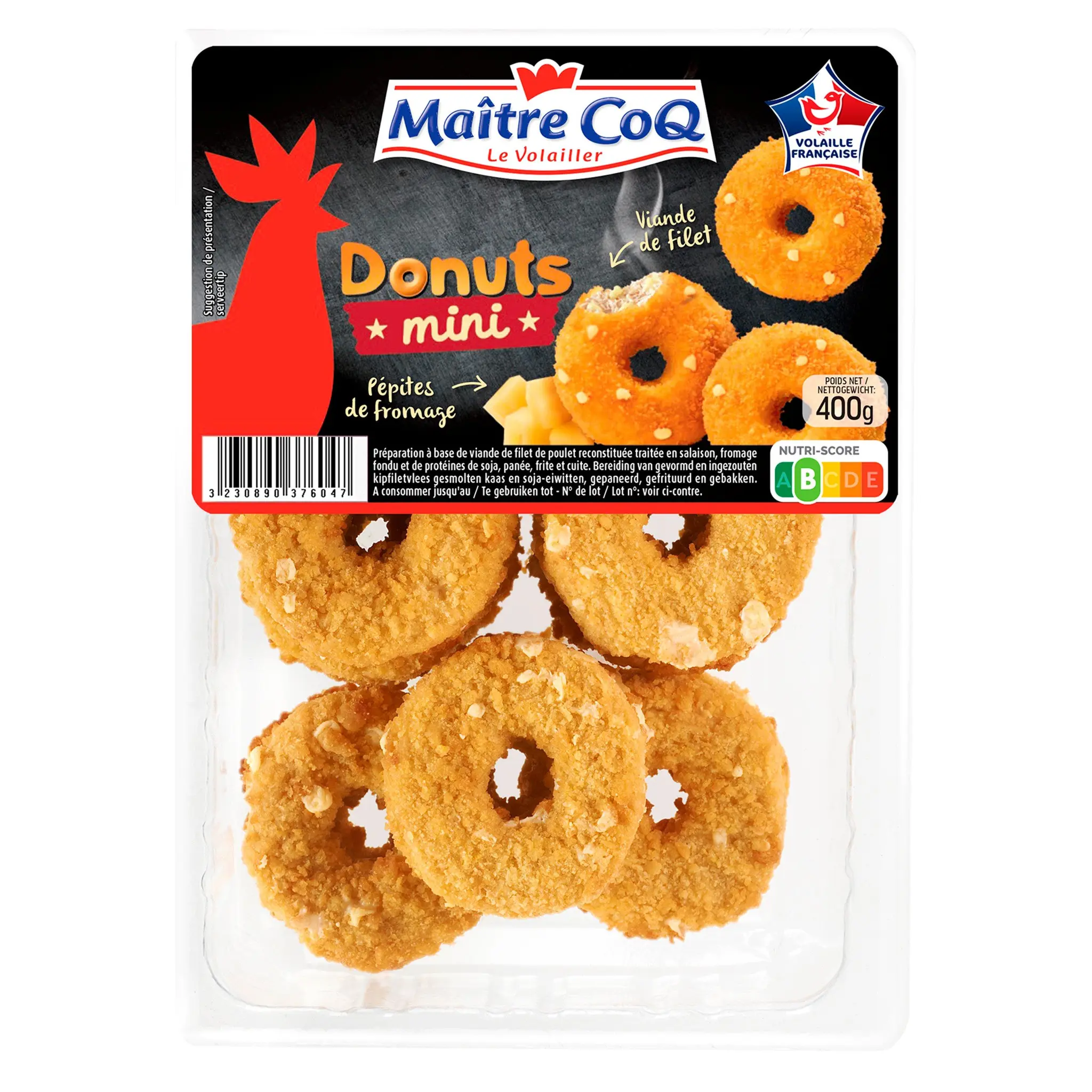 MAITRE COQ Mini donuts de poulet pépites de fromage