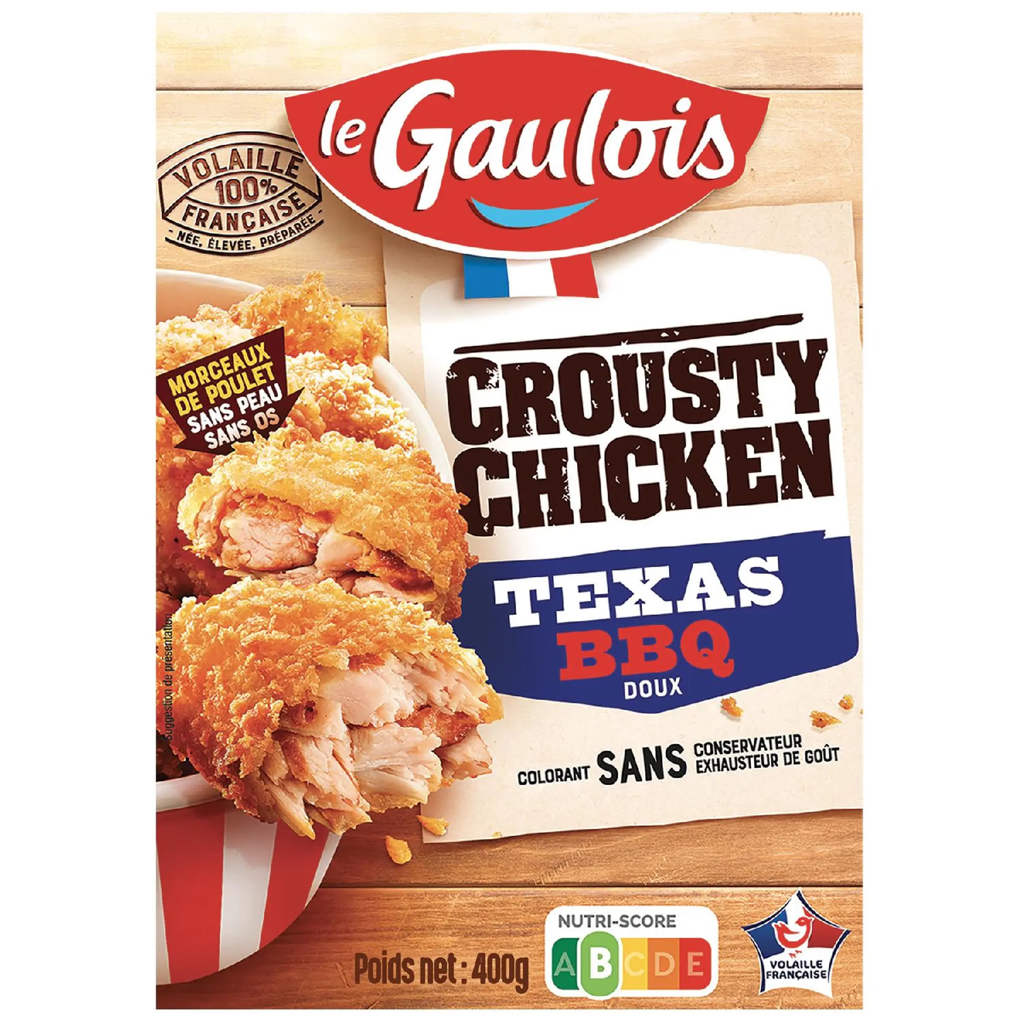 LE GAULOIS Crousty chicken Texas BBQ