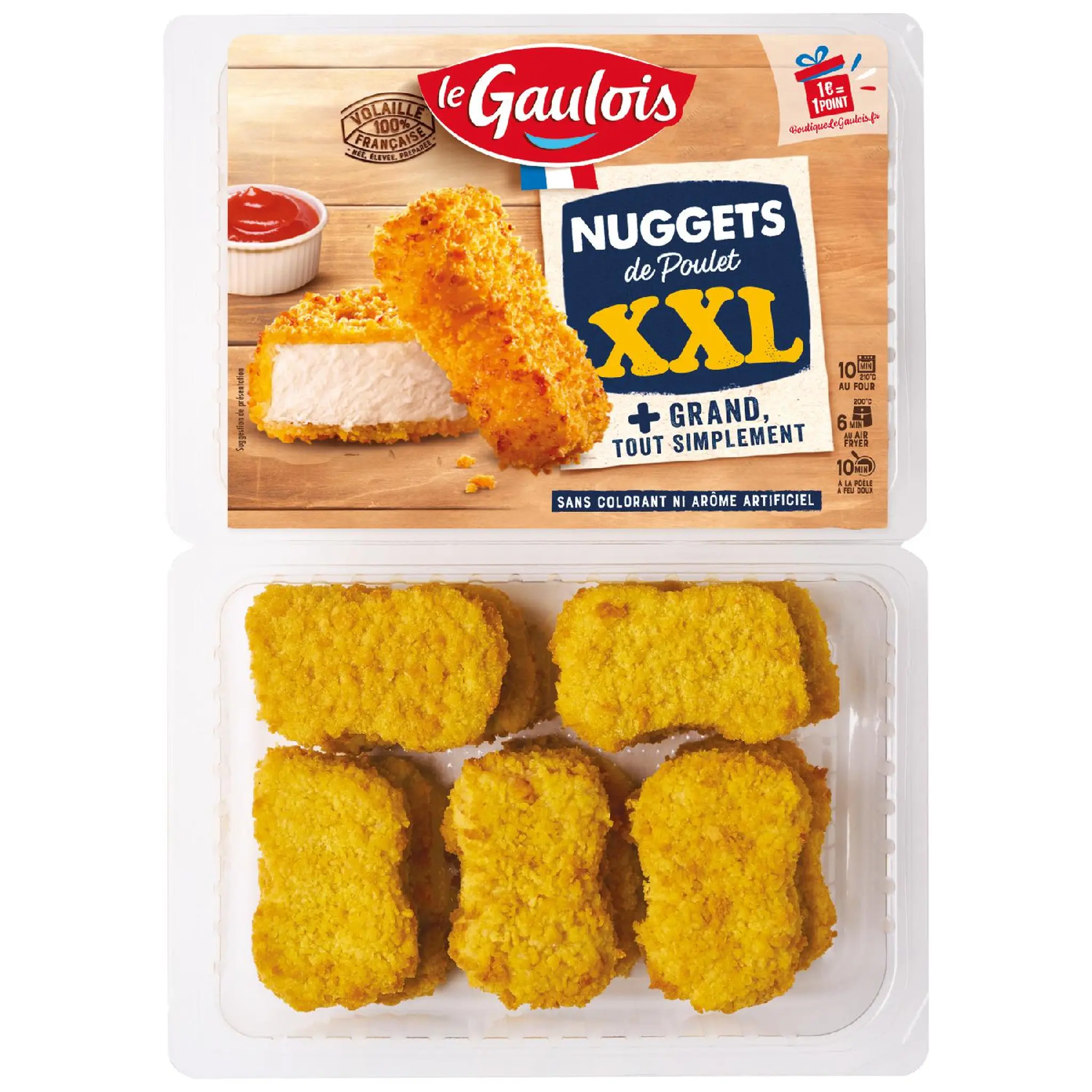 LE GAULOIS Nuggets de poulet XXL