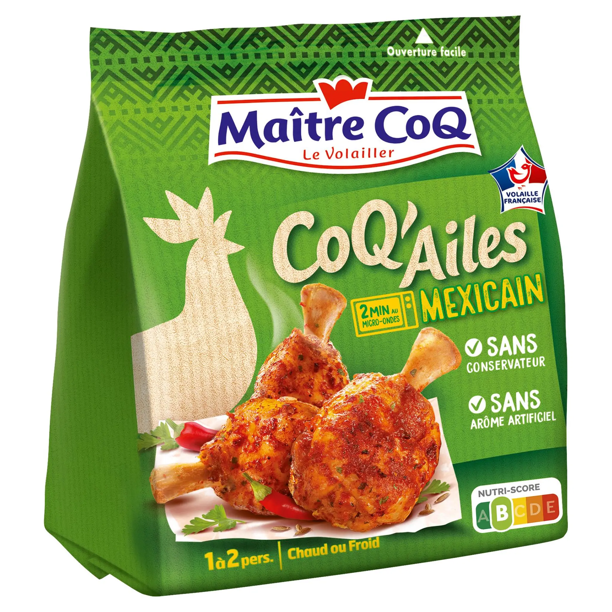 MAITRE COQ Coq' ailes Mexicain