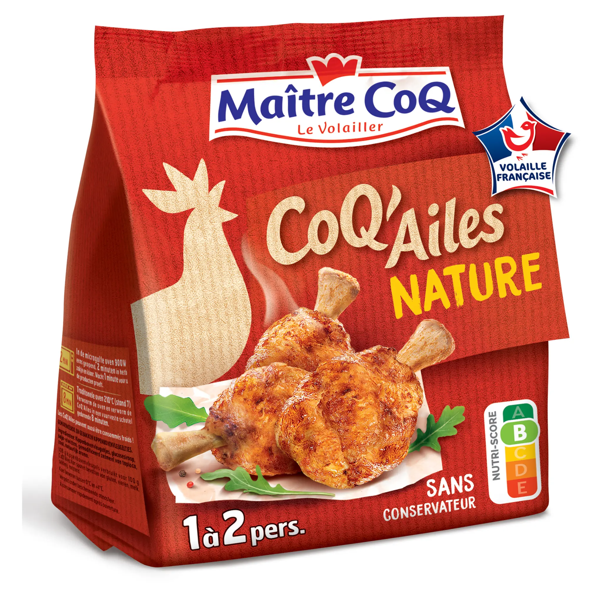 MAITRE COQ Ailes nature sac